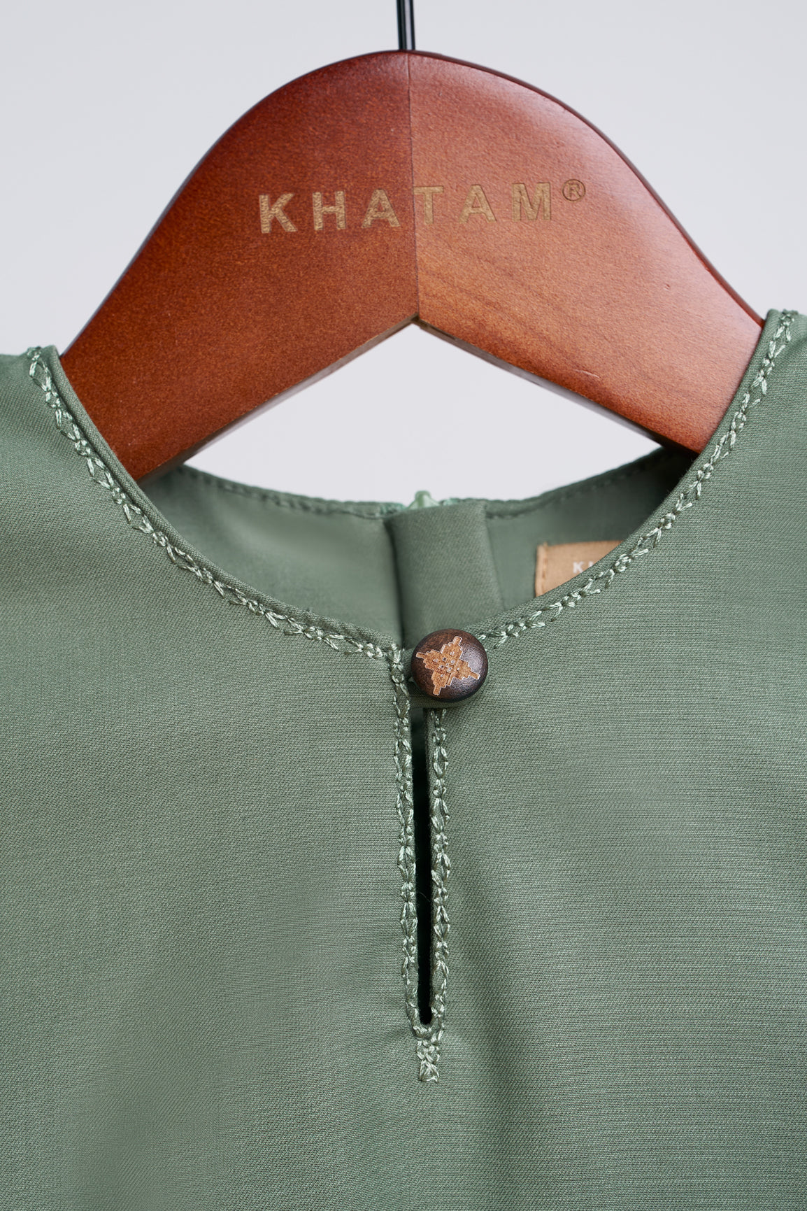 Patawali Baby Girls Baju Kurung - Pickle Green