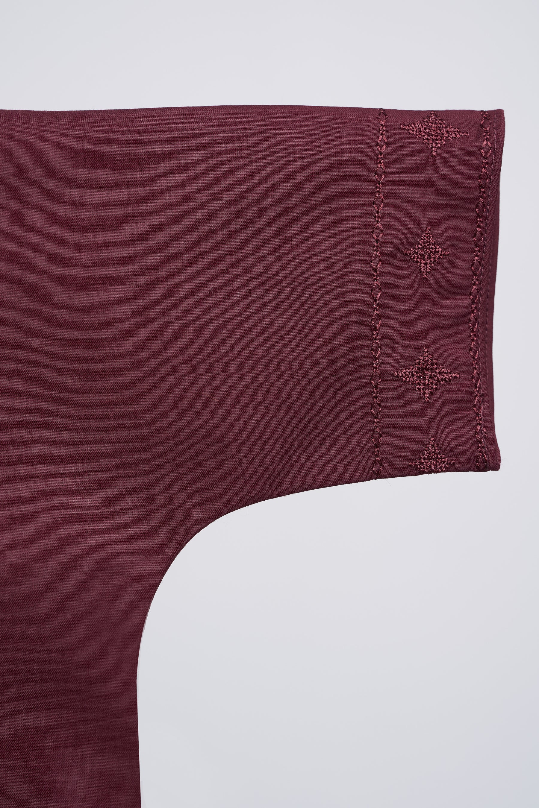 Patawali Baby Girls Baju Kurung - Burgundy Red