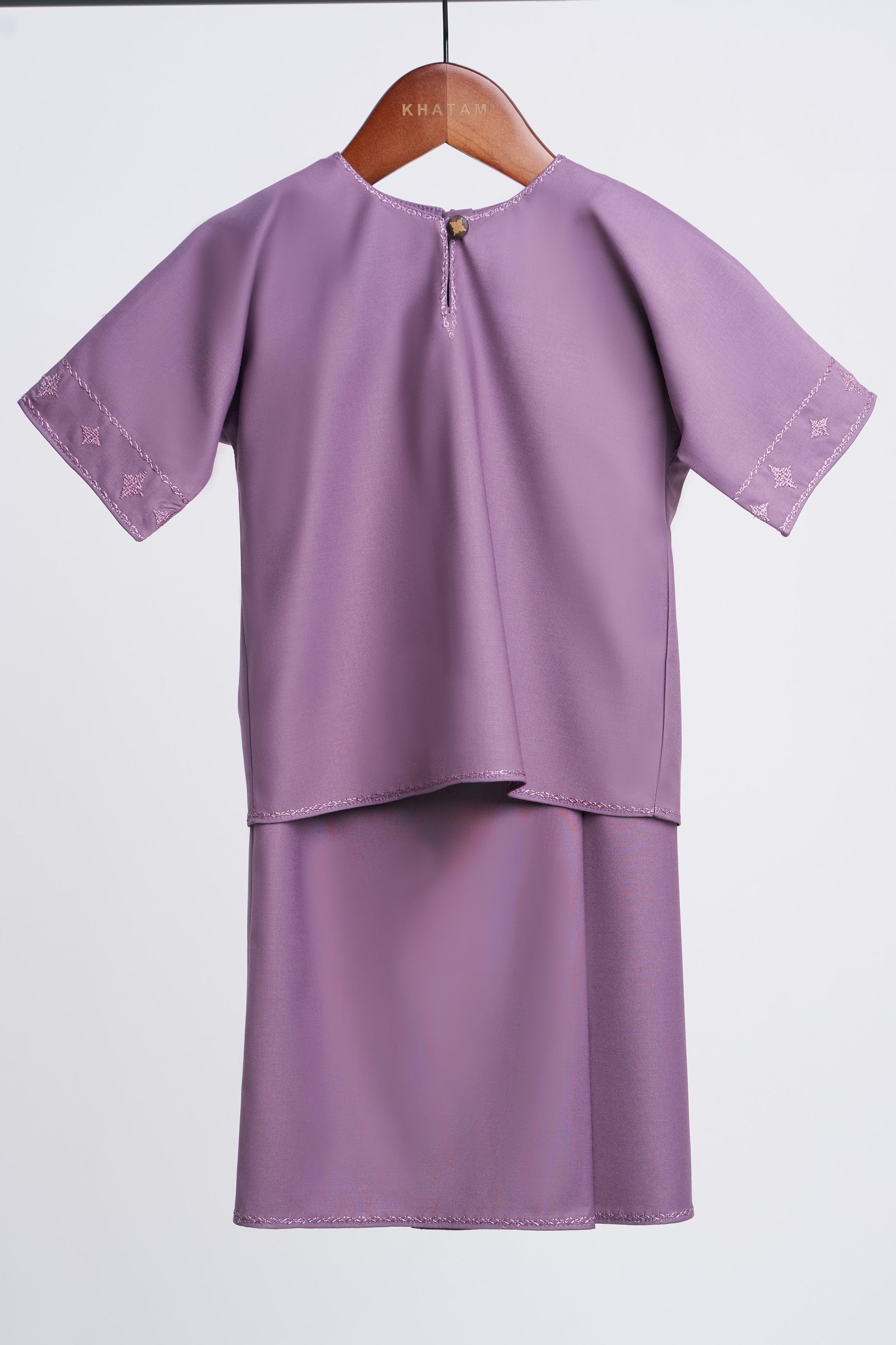 Patawali Baby Girls Baju Kurung - Dusty Lilac