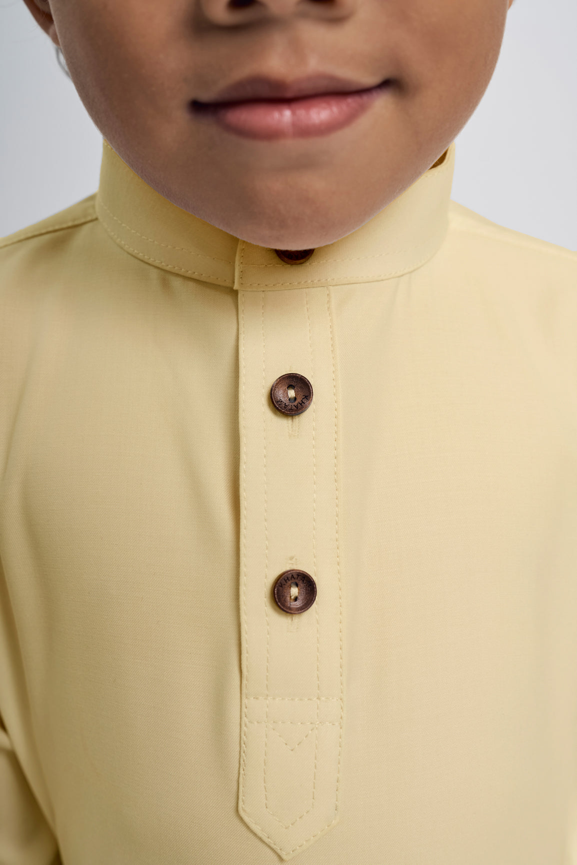 Patawali Boys Baju Melayu Cekak Musang - Buttermilk