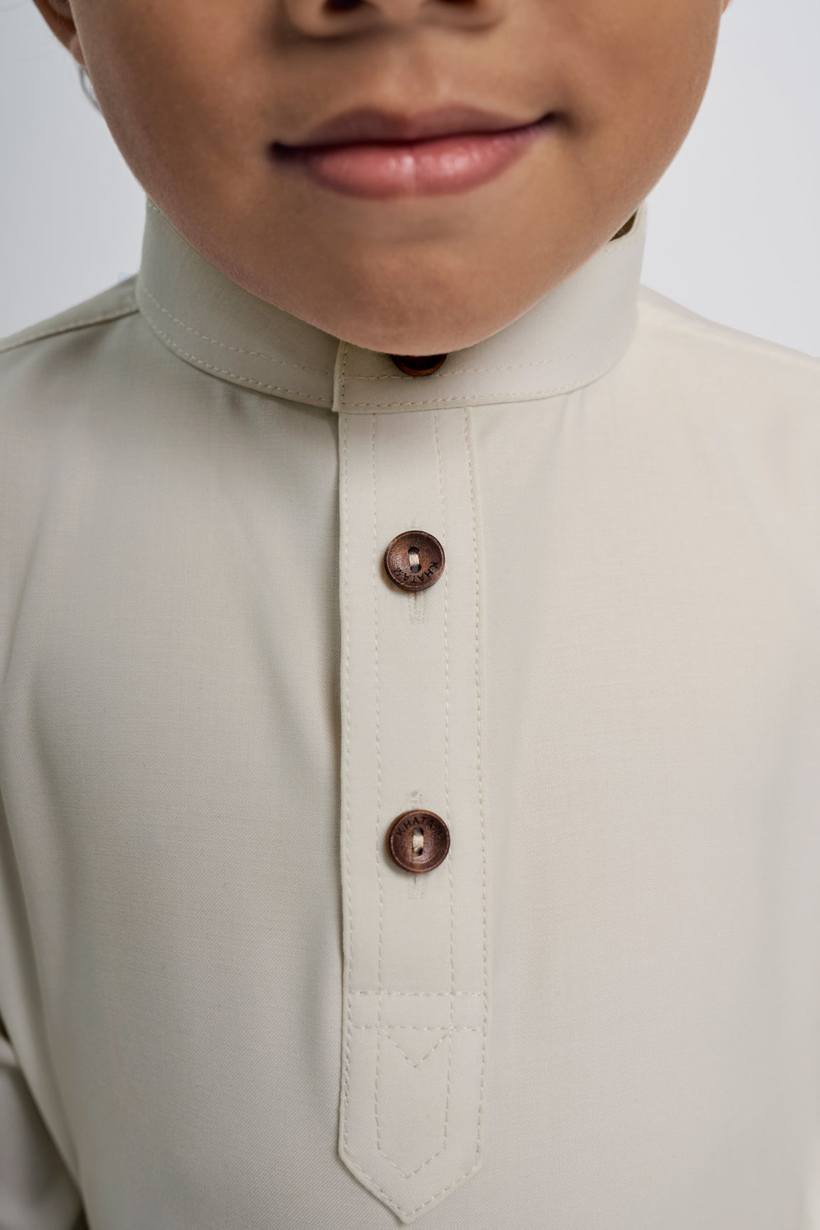 Patawali Boys Baju Melayu Cekak Musang - Light Khaki