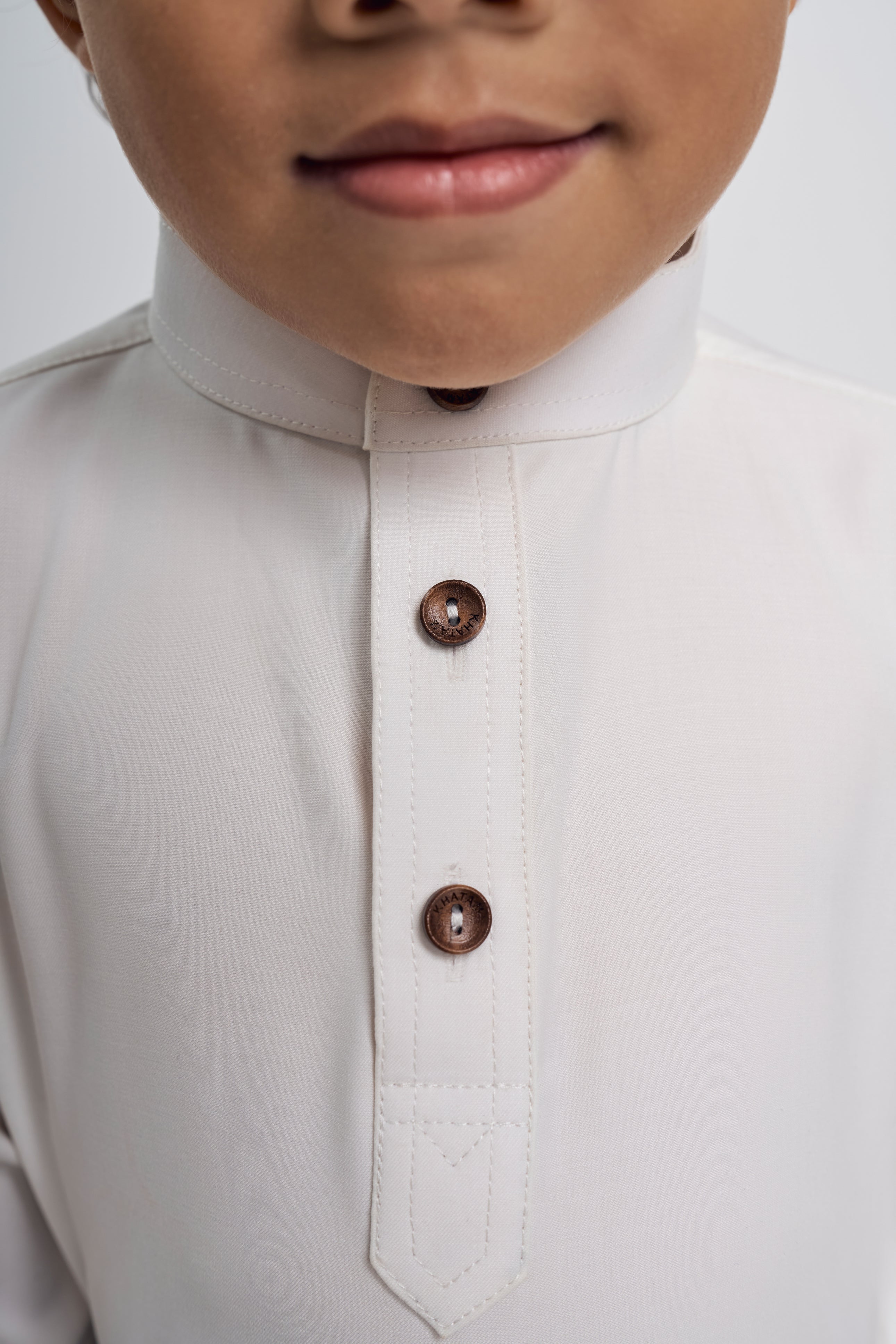 Patawali Boys Baju Melayu Cekak Musang - Antique White