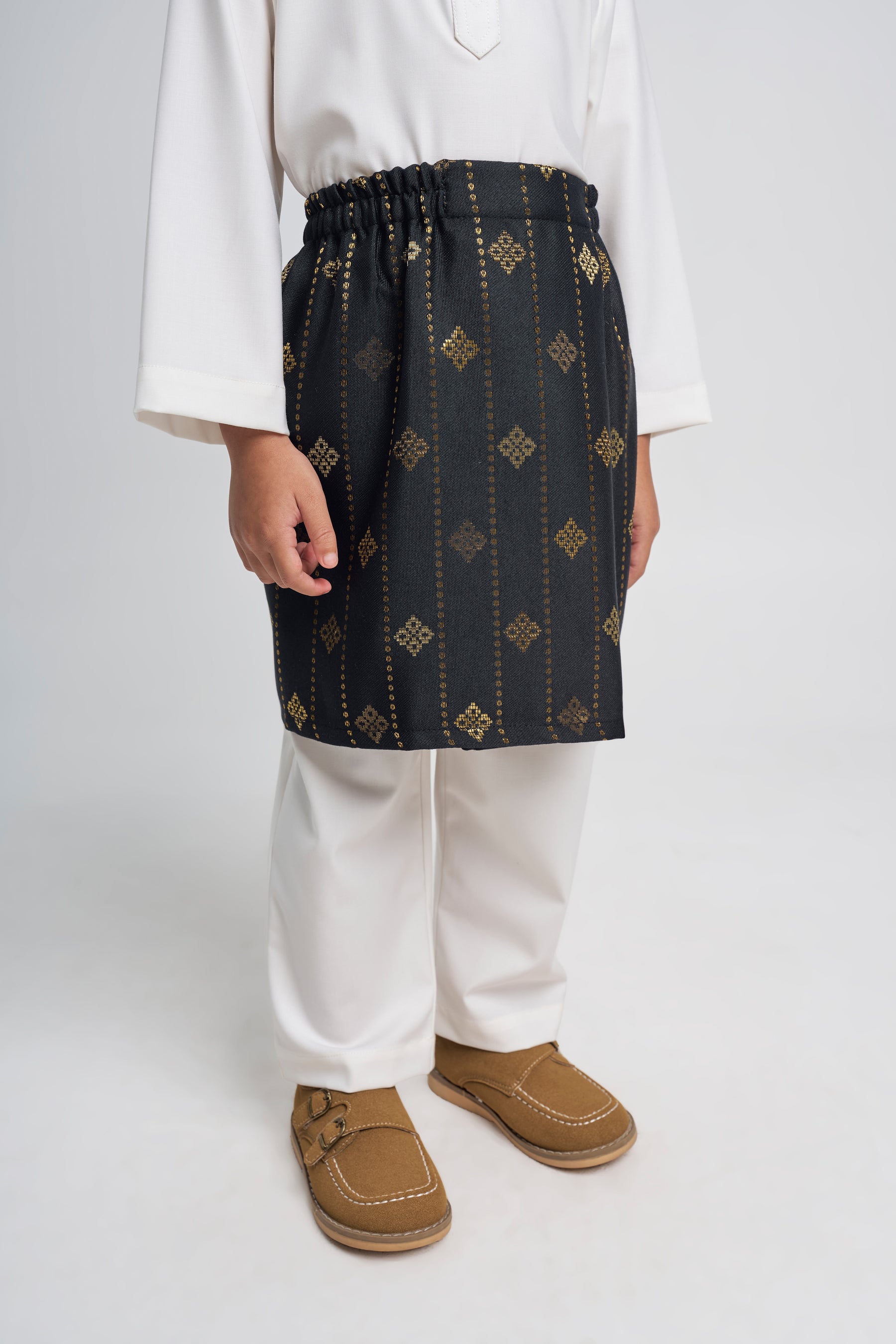 Patawali Boys Baju Melayu Cekak Musang - Antique White