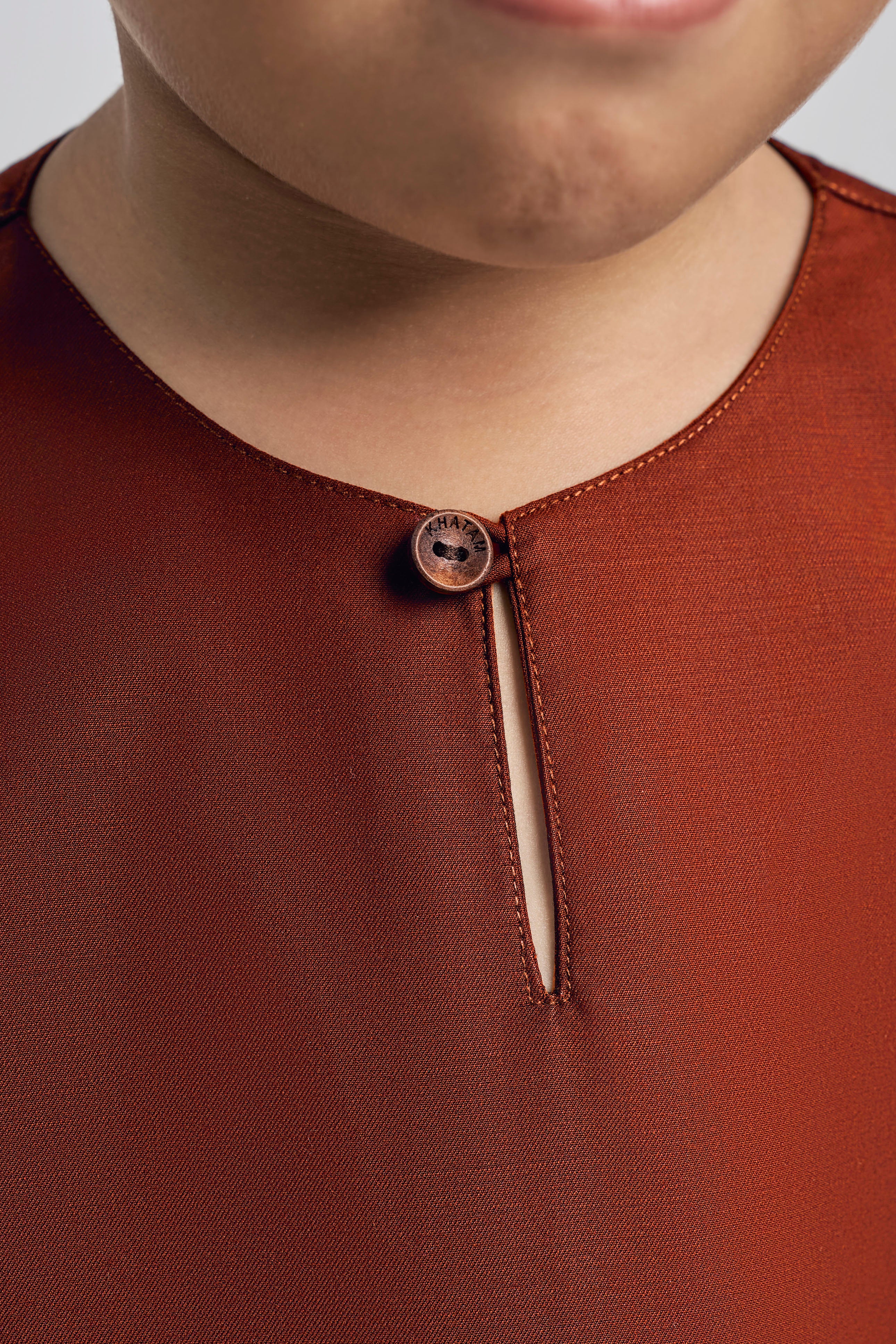 Patawali Boys Baju Melayu Teluk Belanga - Bean Brown