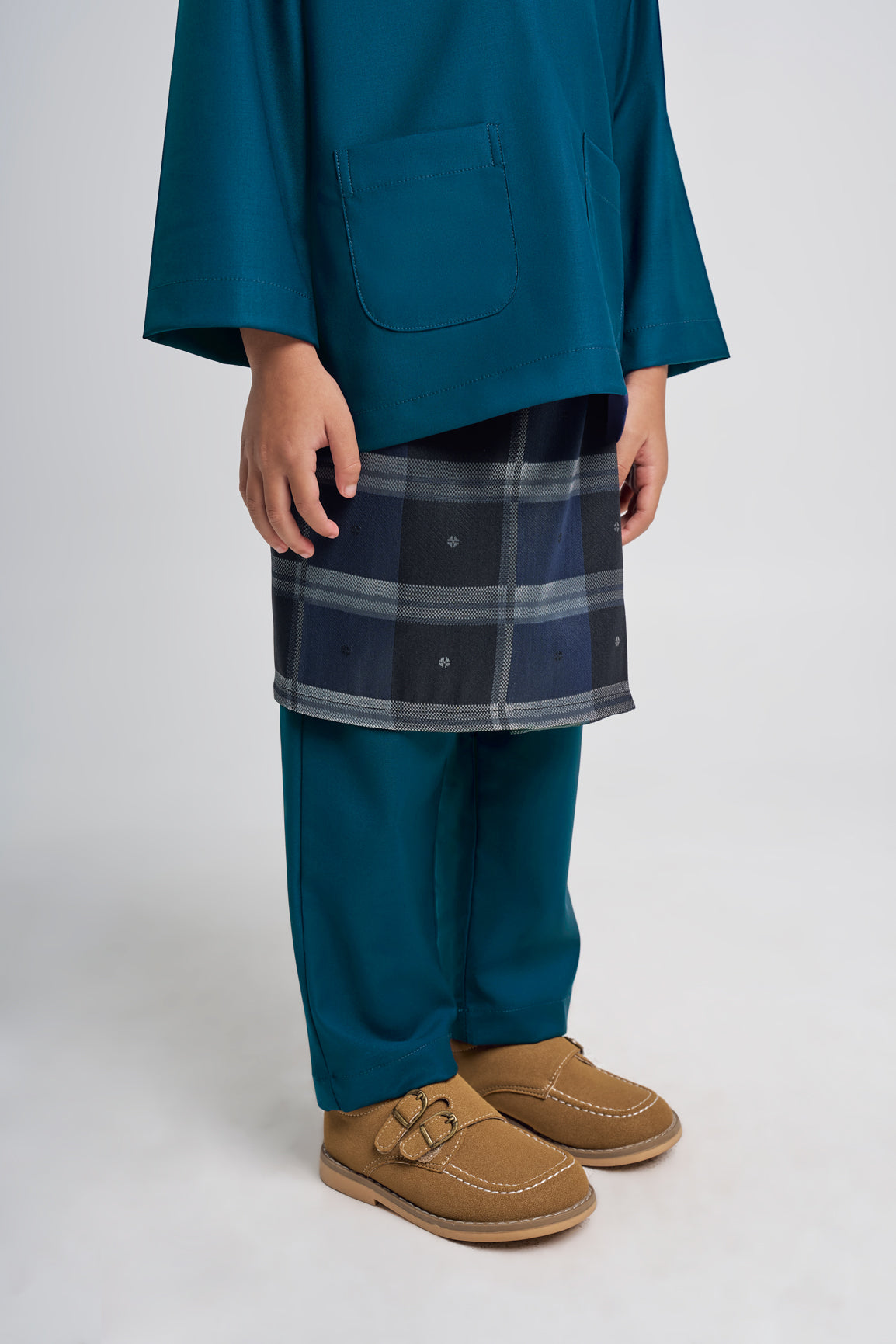 Patawali Boys Baju Melayu Teluk Belanga - Deep Teal