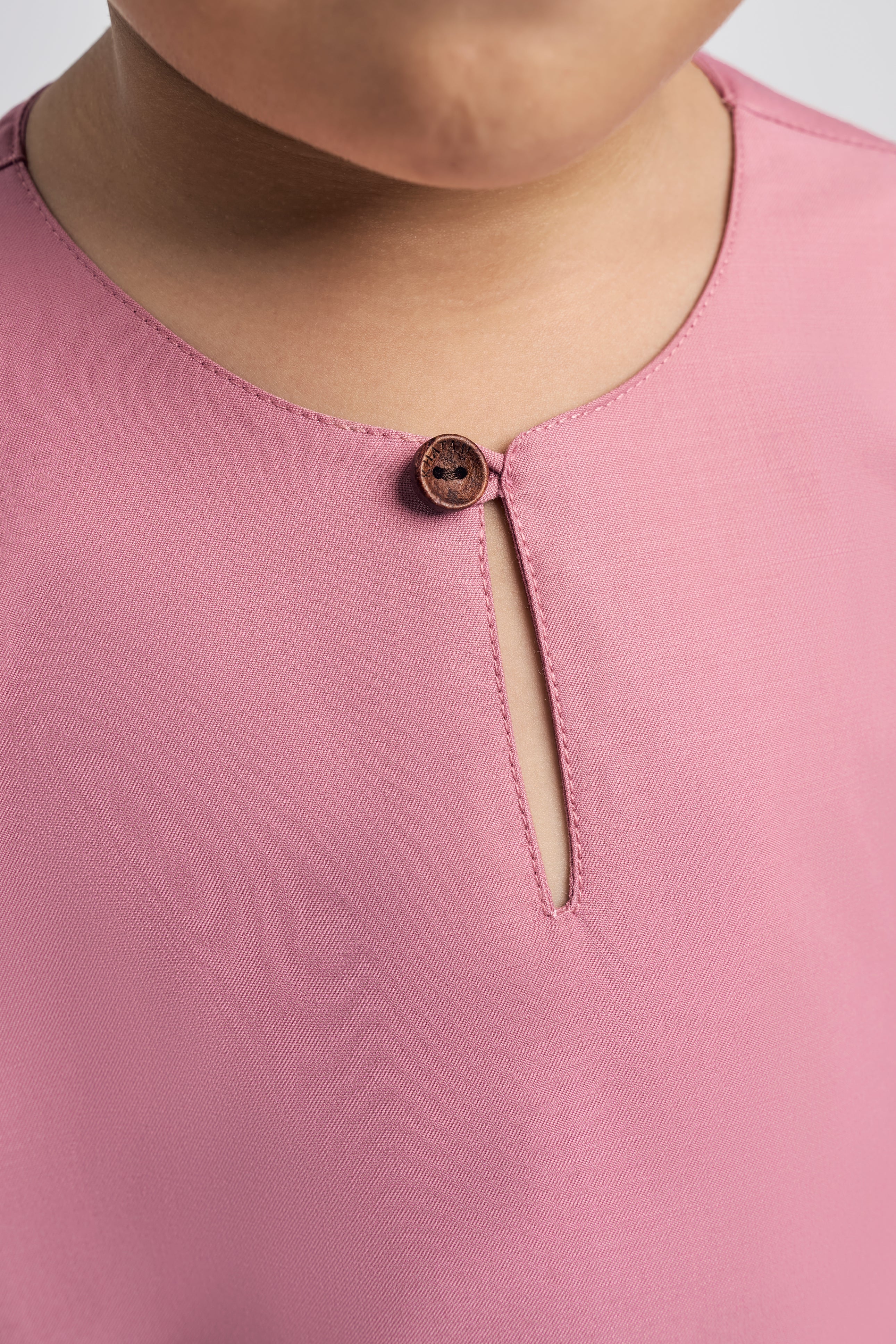 Patawali Boys Baju Melayu Teluk Belanga - Pink Belacan