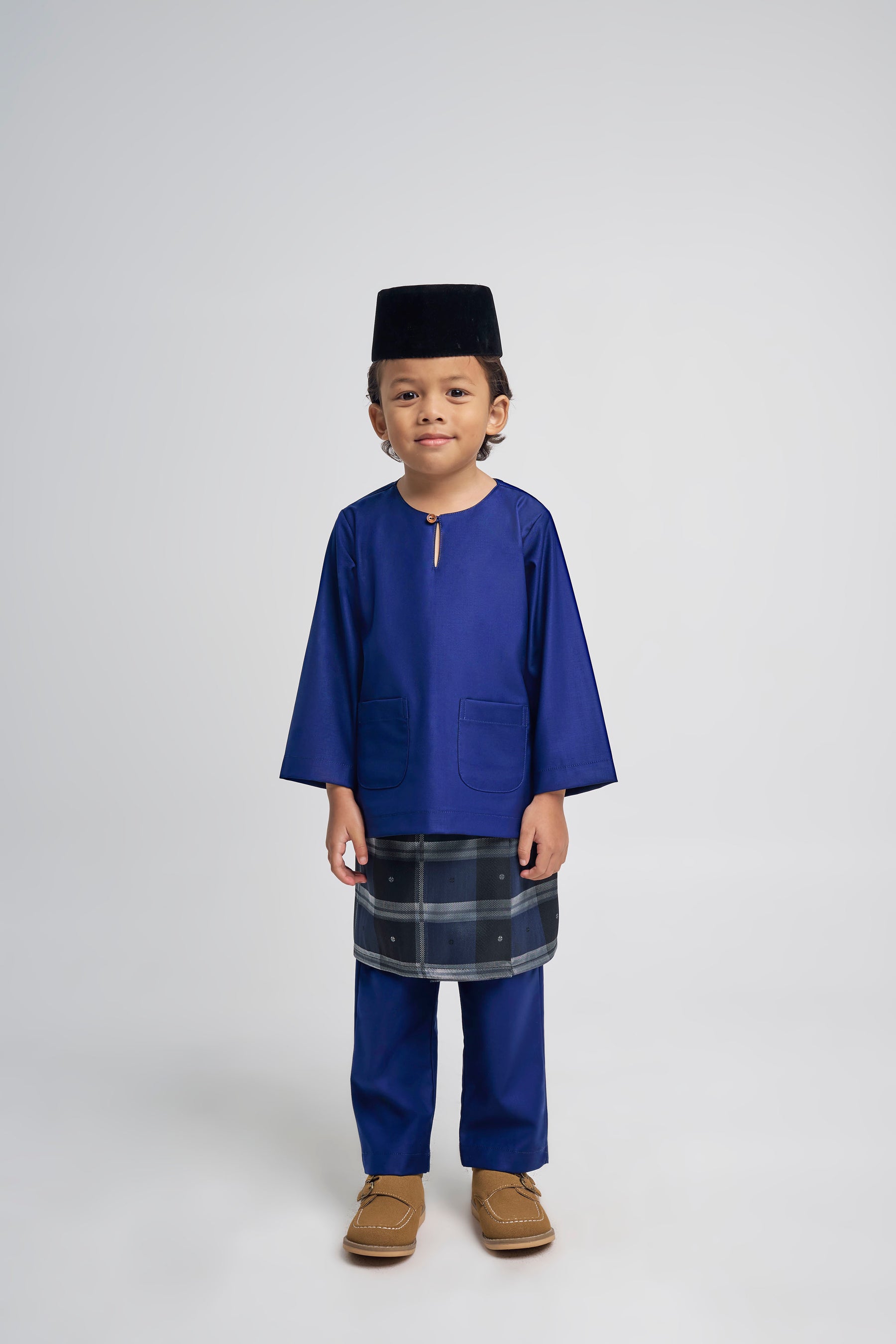 Patawali Boys Baju Melayu Teluk Belanga - Royal Blue