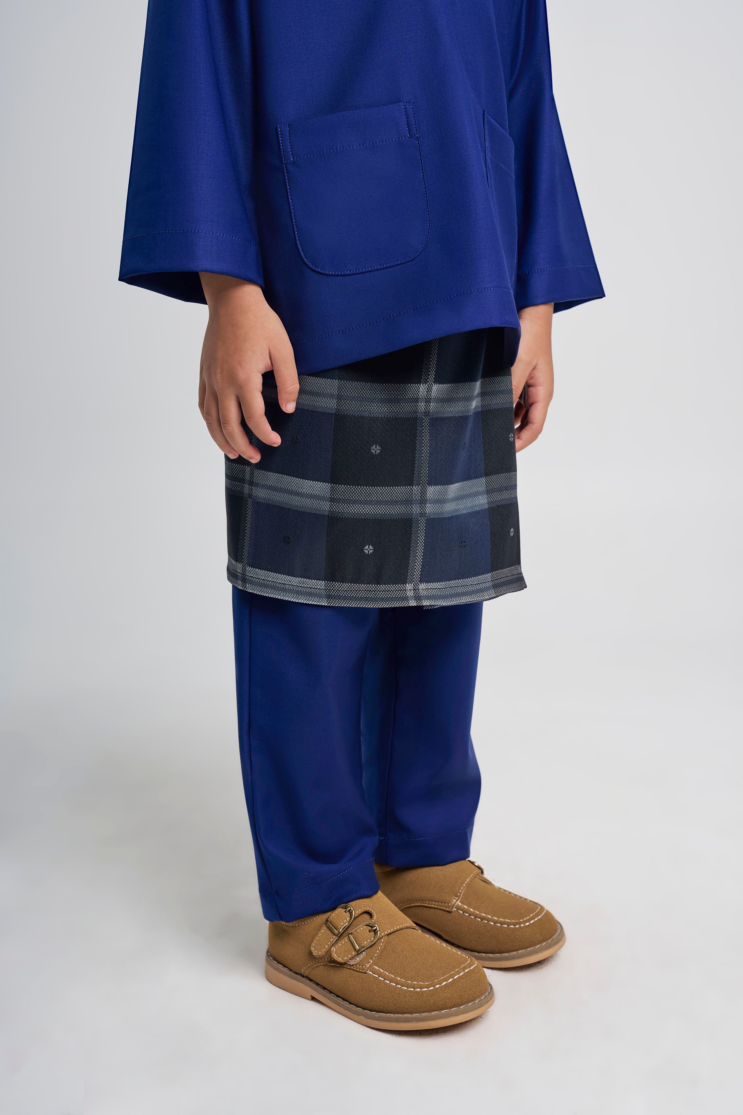 Patawali Boys Baju Melayu Teluk Belanga - Royal Blue