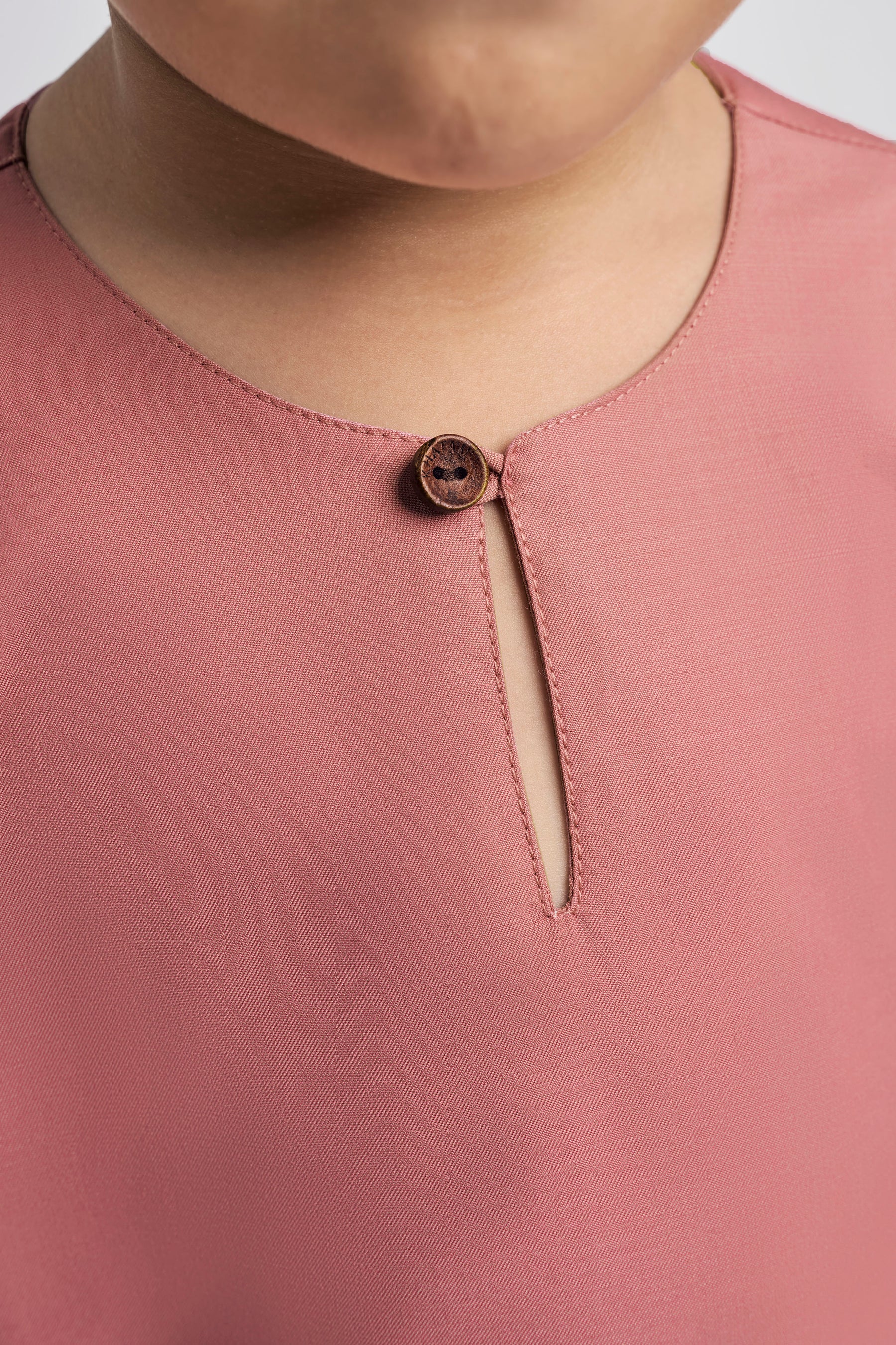 Patawali Boys Baju Melayu Teluk Belanga - Smokey Pink