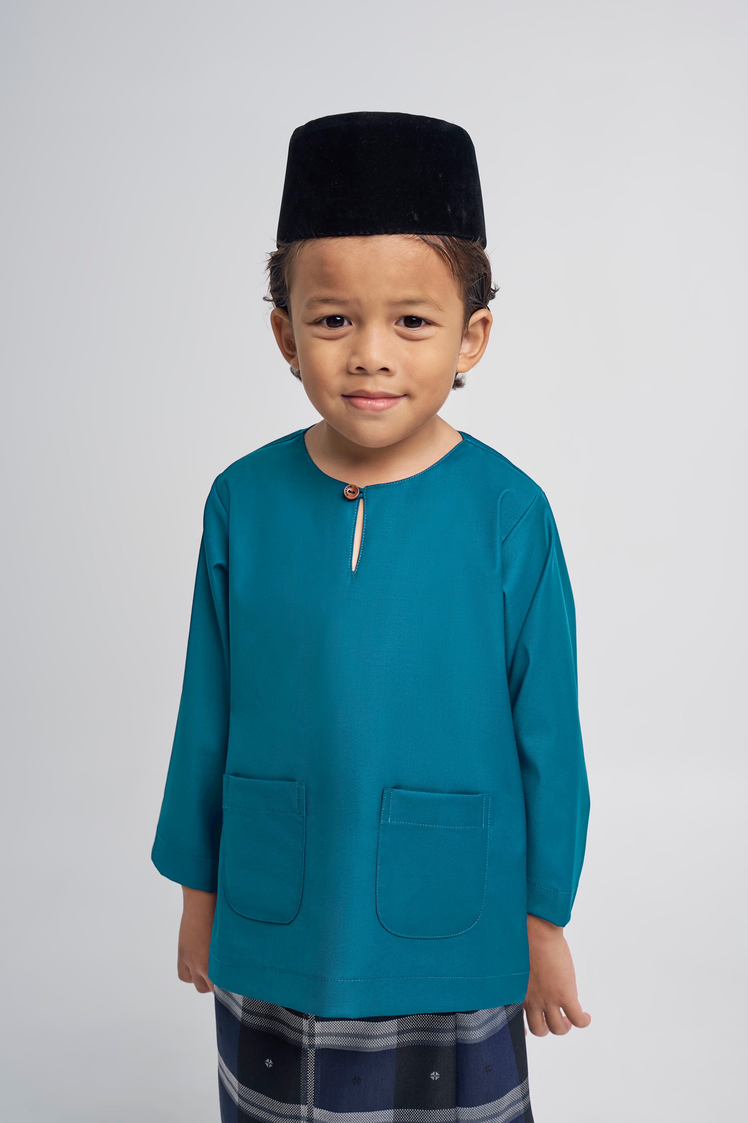 Patawali Boys Baju Melayu Teluk Belanga - Turquoise