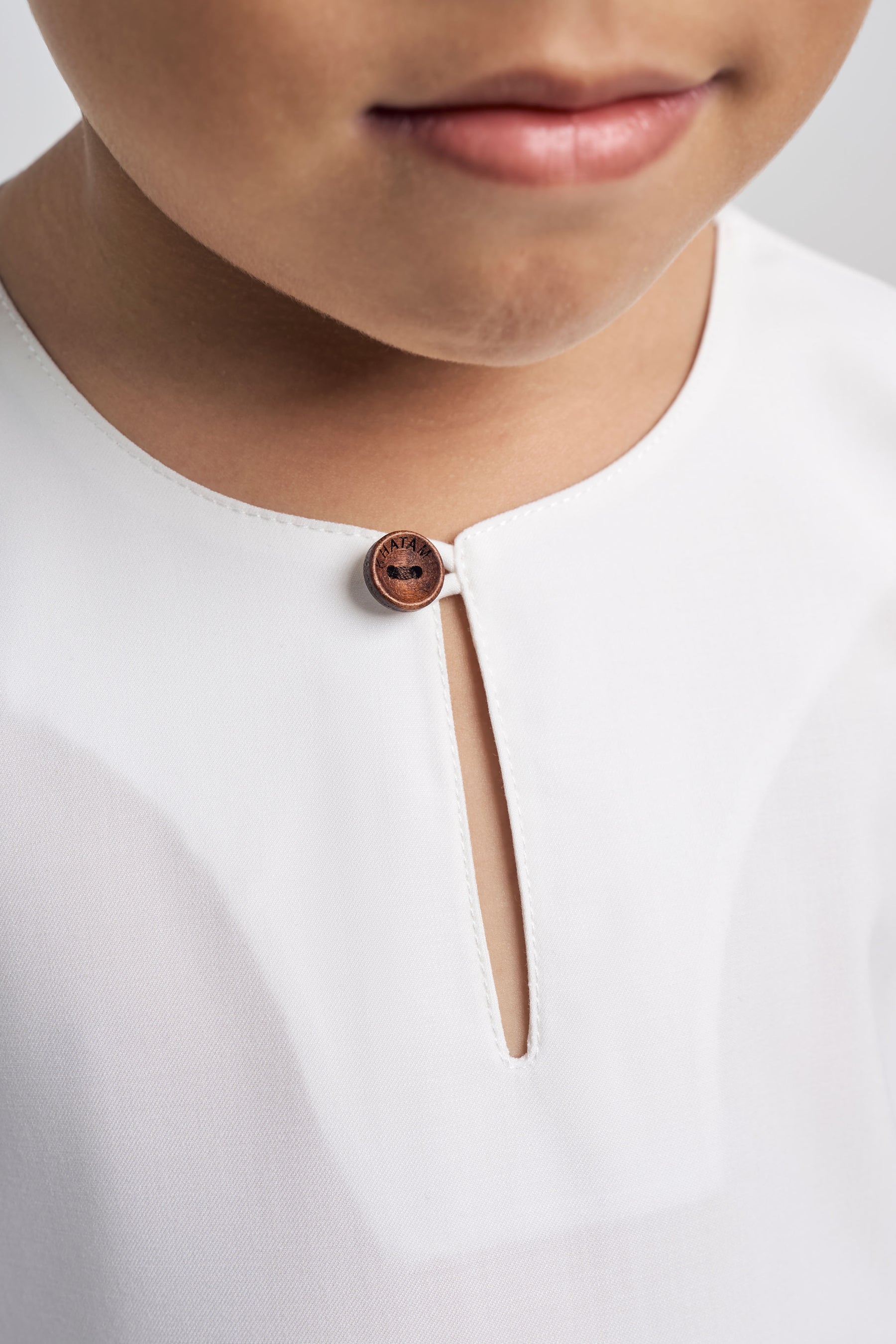 Patawali Boys Baju Melayu Teluk Belanga - Antique White