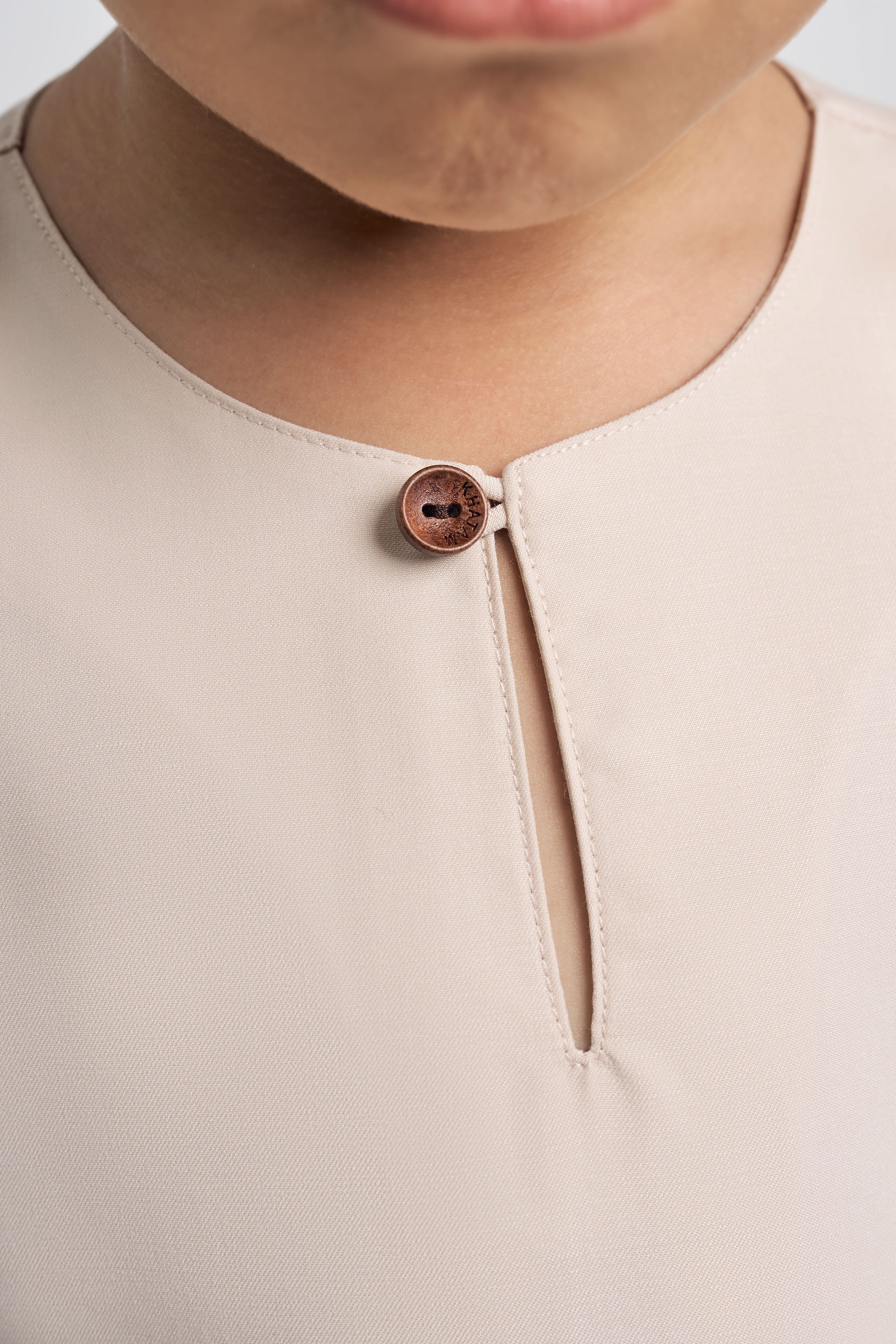 Patawali Boys Baju Melayu Teluk Belanga - Ecru Beige