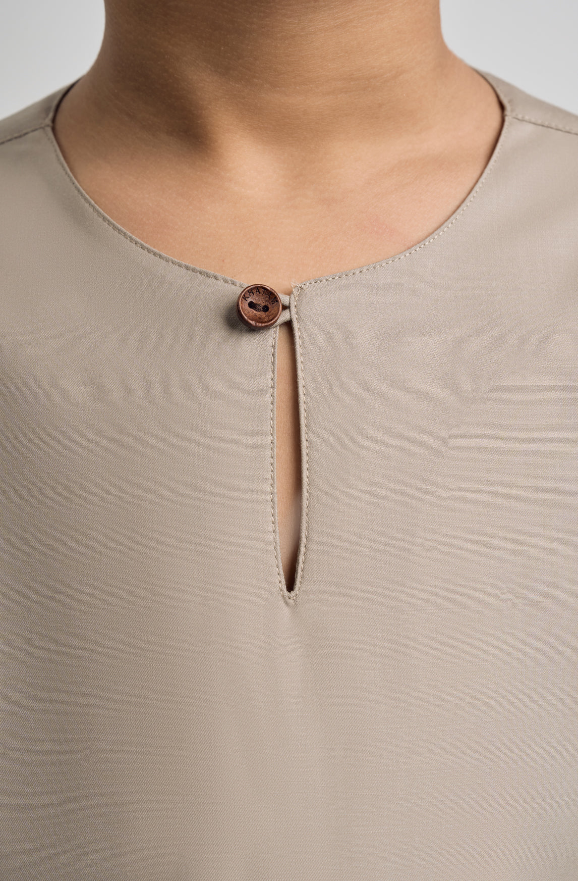 Patawali Boys Baju Melayu Teluk Belanga - Light Olive