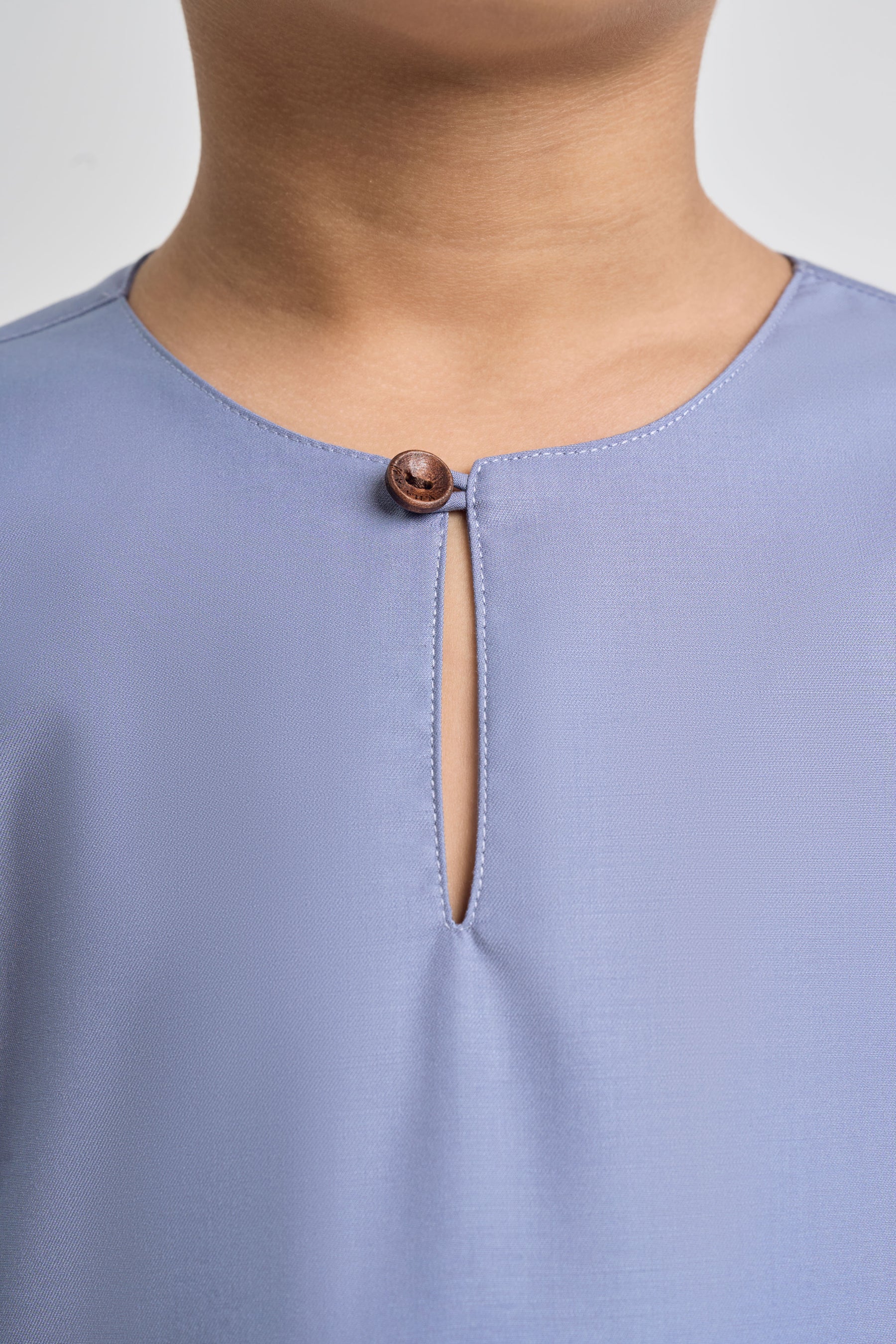 Patawali Boys Baju Melayu Teluk Belanga - Stone Blue