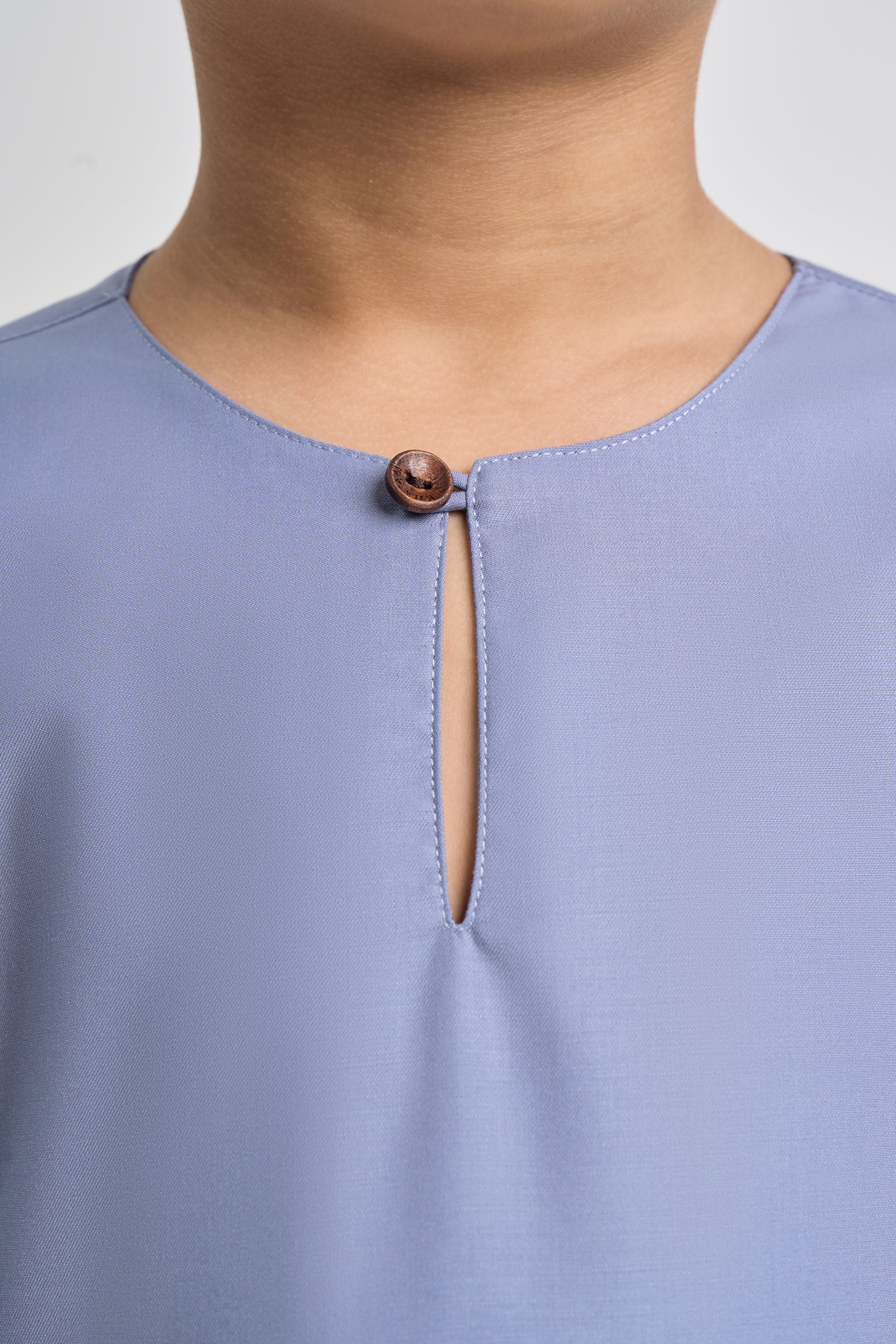 Patawali Boys Baju Melayu Teluk Belanga - Stone Blue