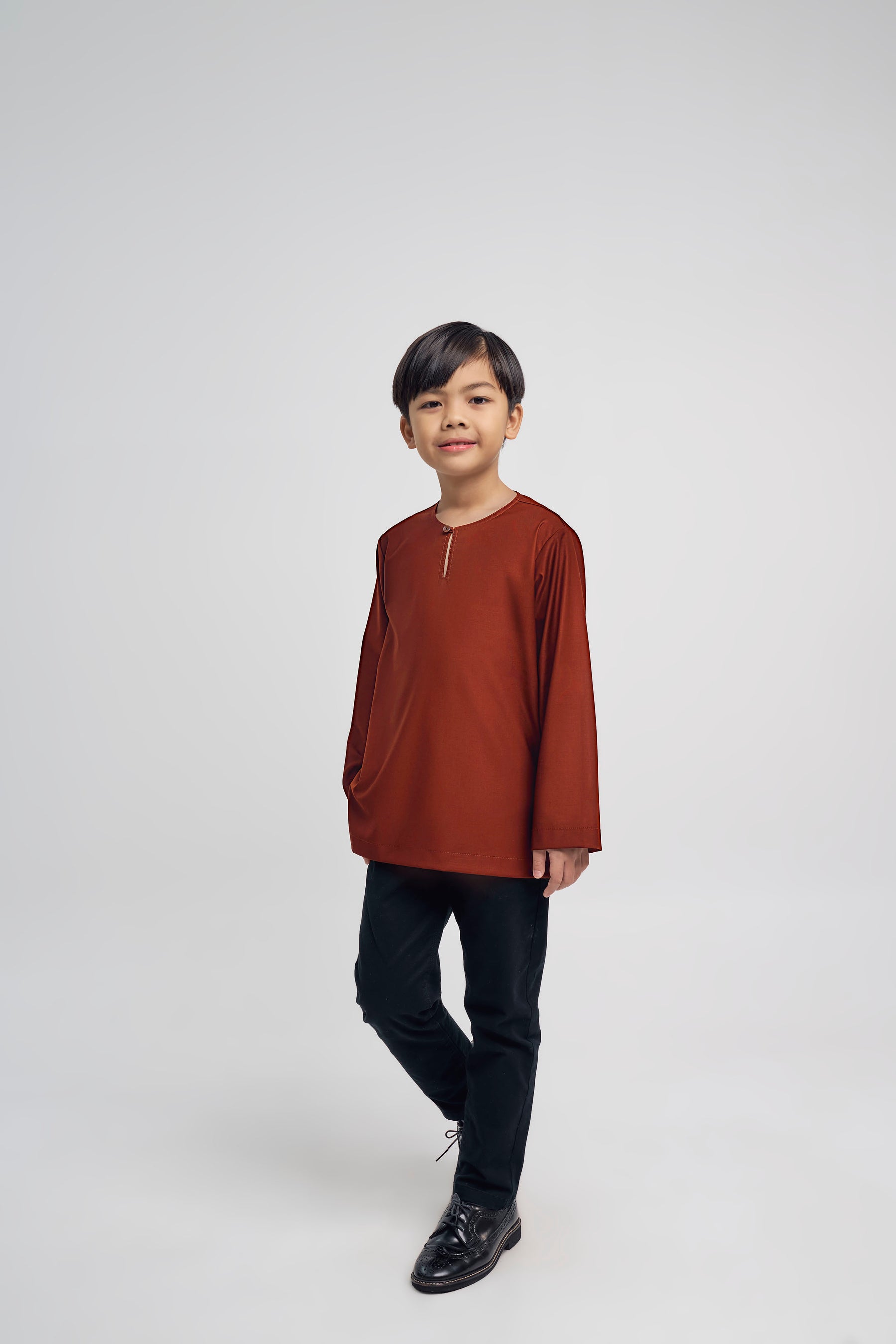 Patawali Boys Top - Bean Brown