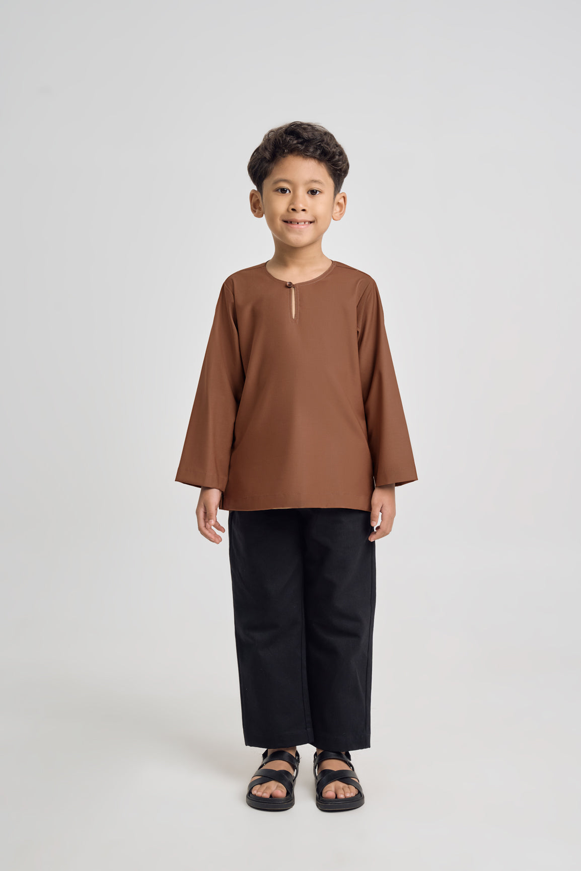 Patawali Boys Top - Coffee Brown