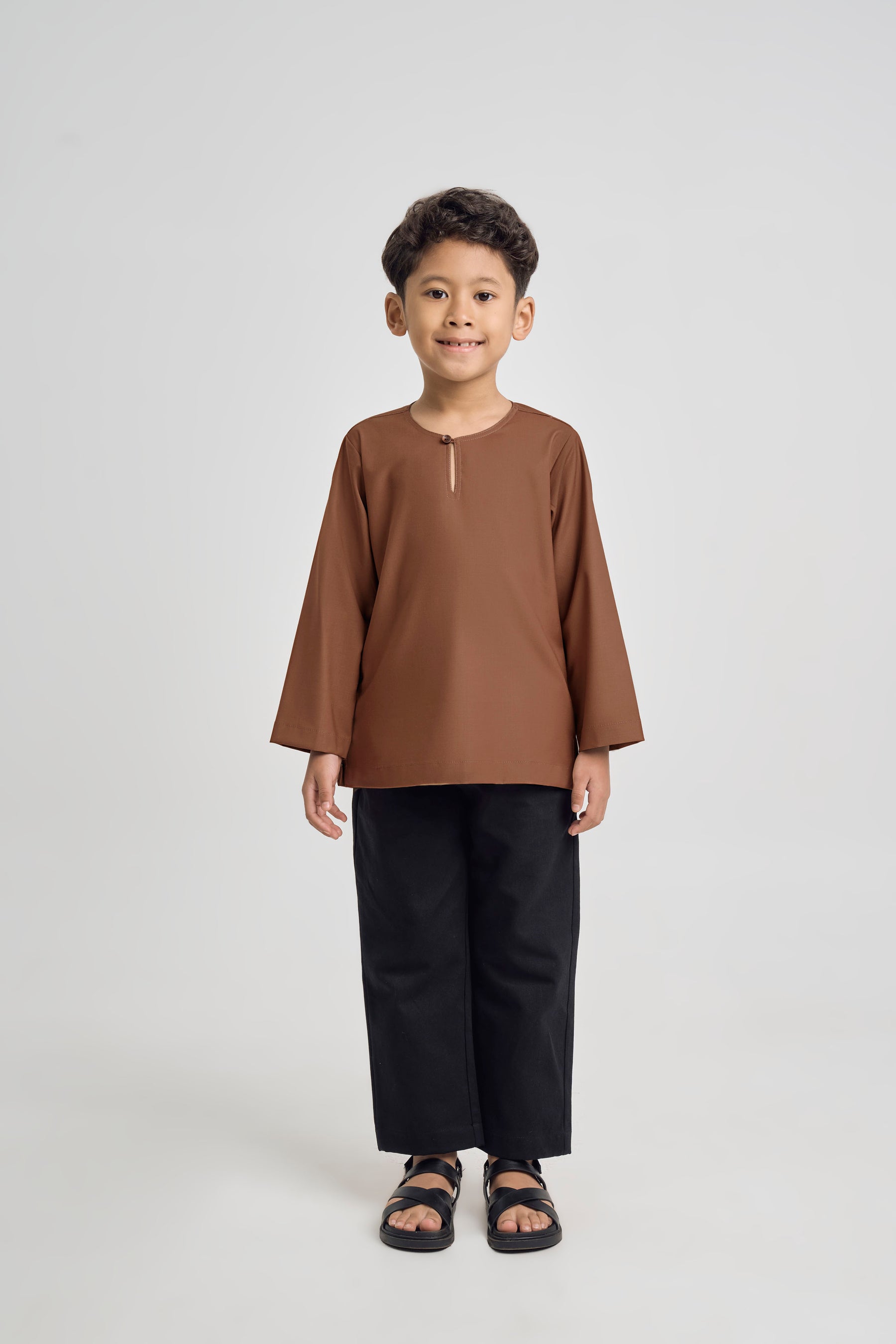 Patawali Boys Top - Coffee Brown