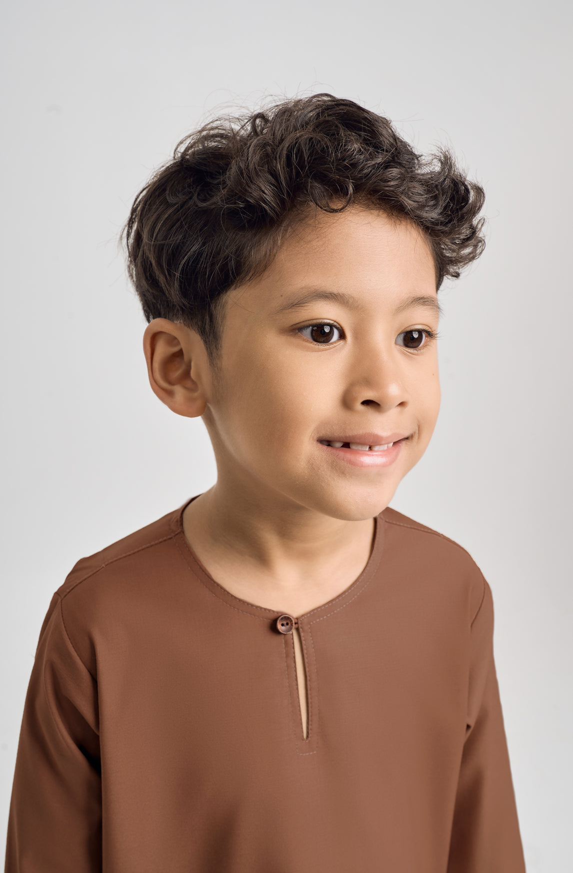Patawali Boys Top - Coffee Brown