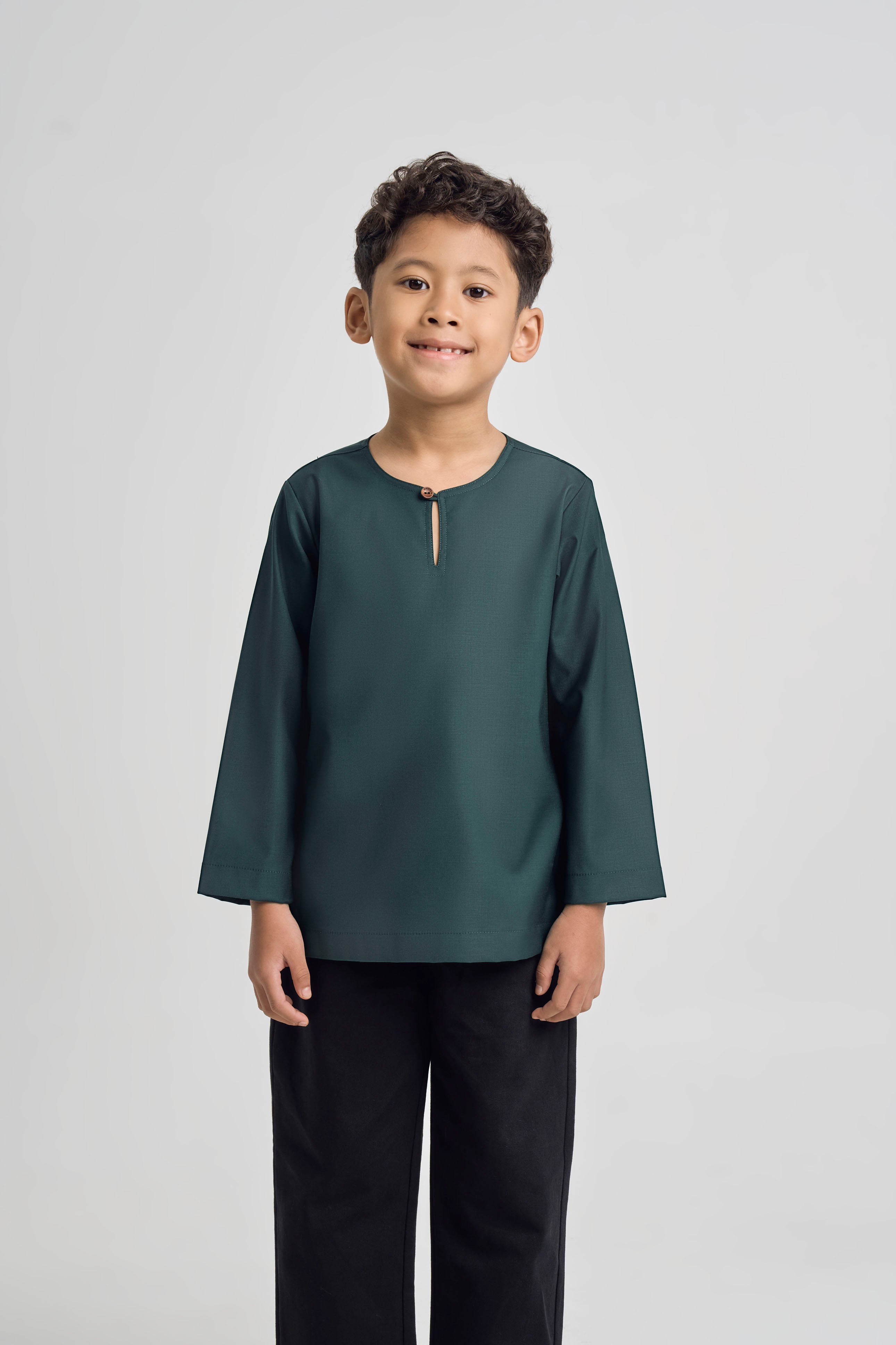 Patawali Boys Top - Deep Green