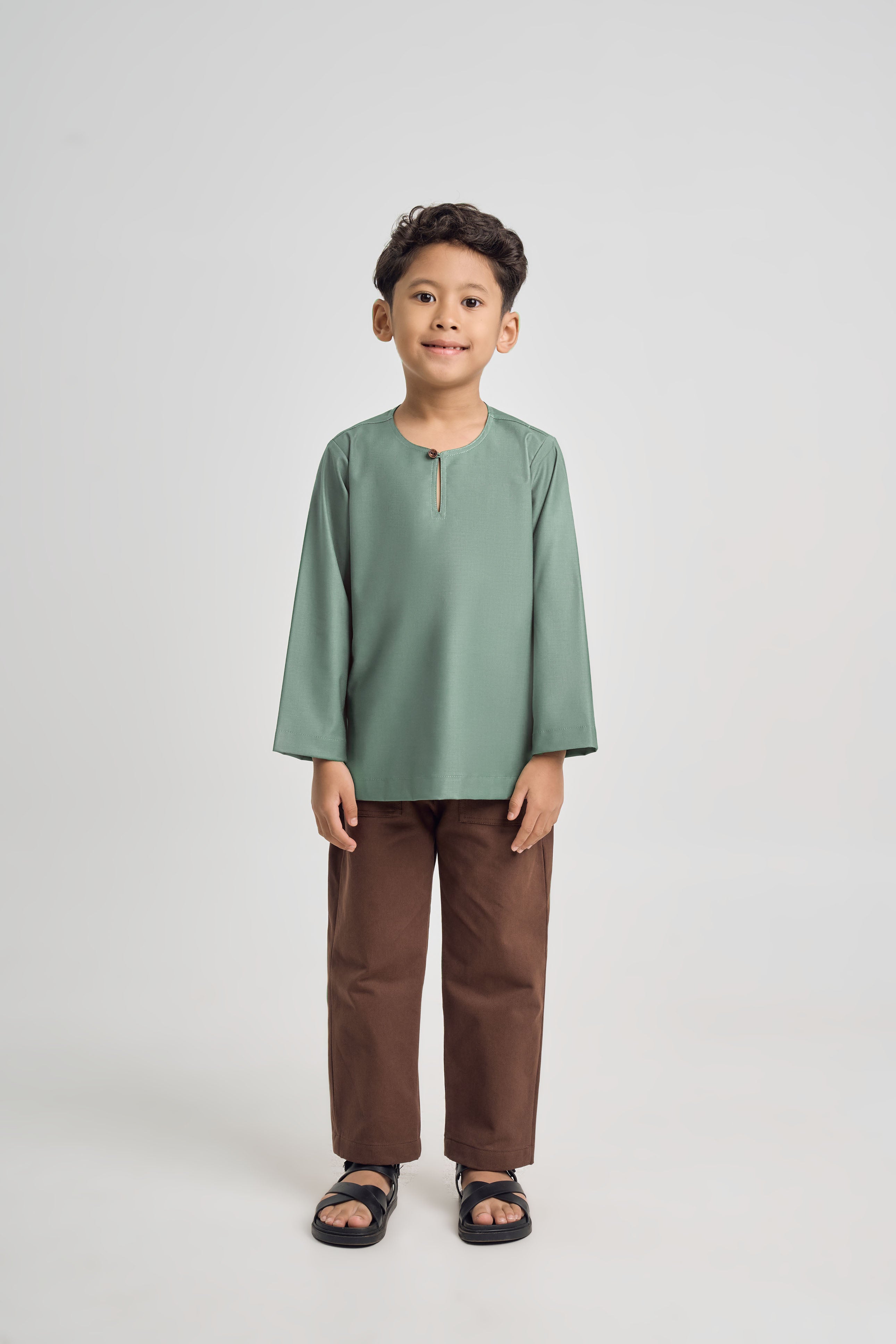 Patawali Boys Top - Grass Green