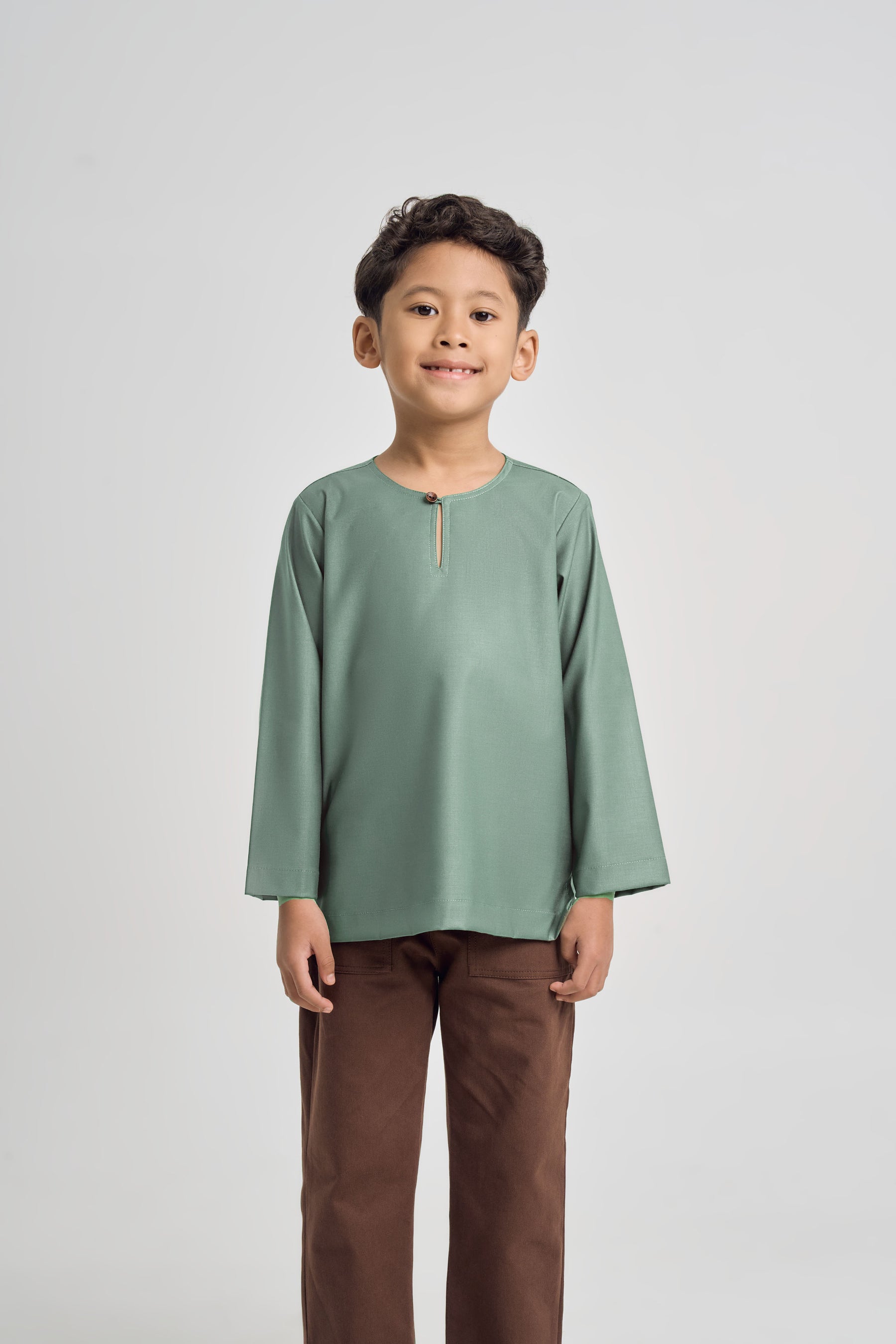 Patawali Boys Top - Grass Green