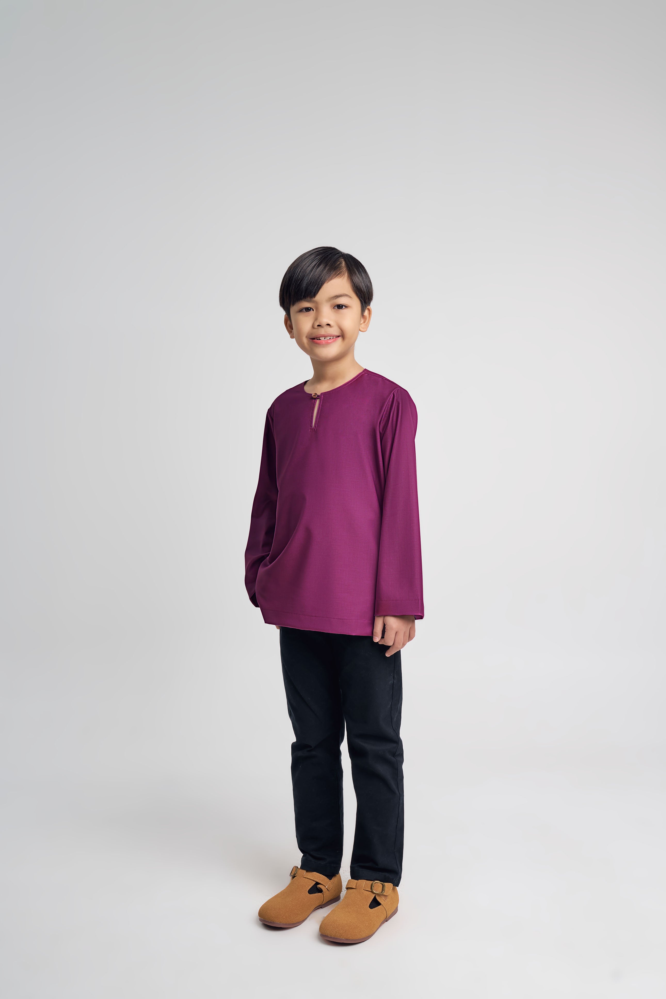 Patawali Boys Top - Purple Manggis