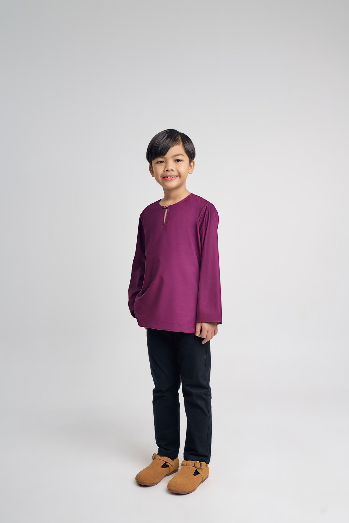 Patawali Boys Top - Purple Manggis