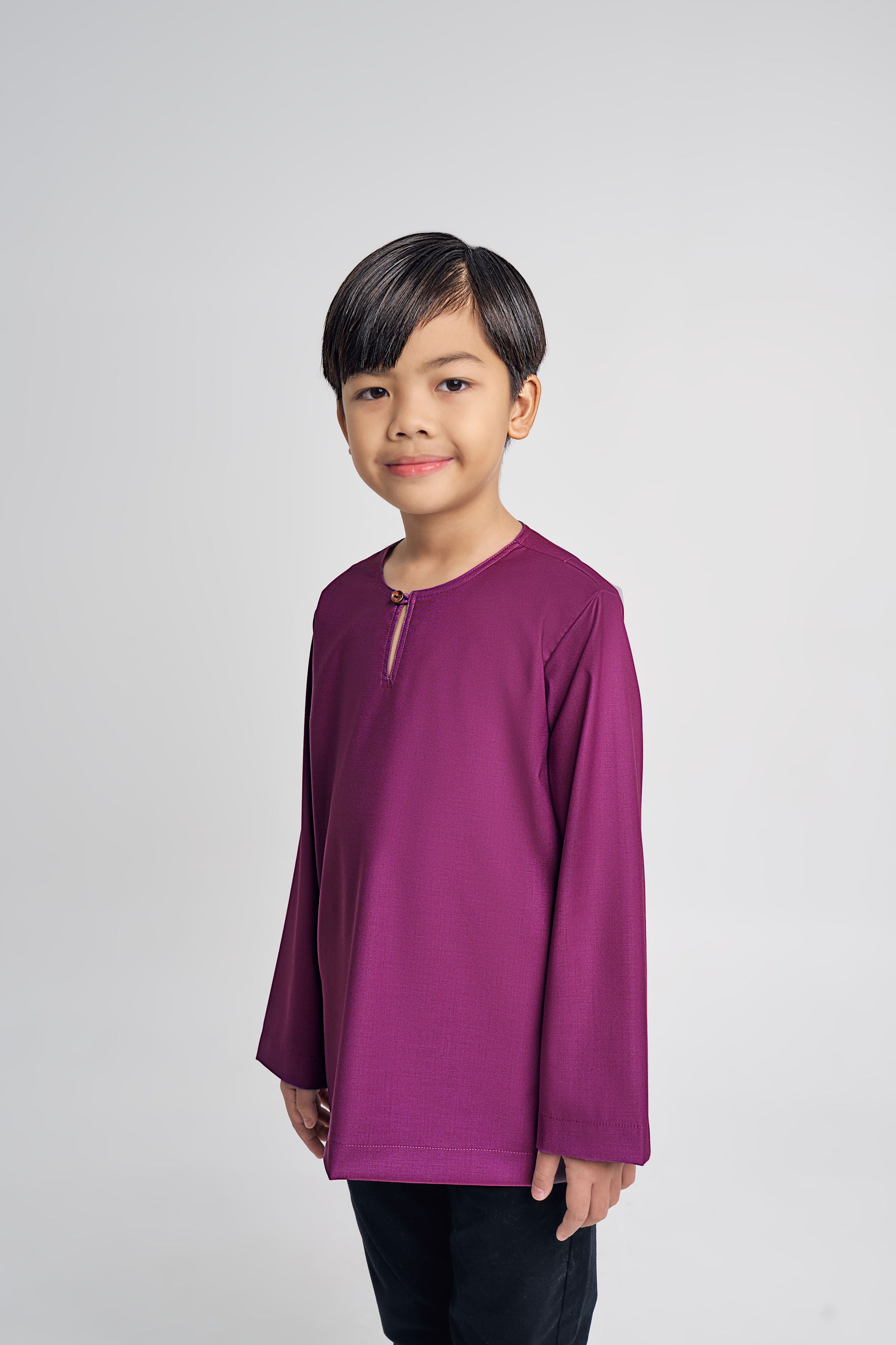 Patawali Boys Top - Purple Manggis