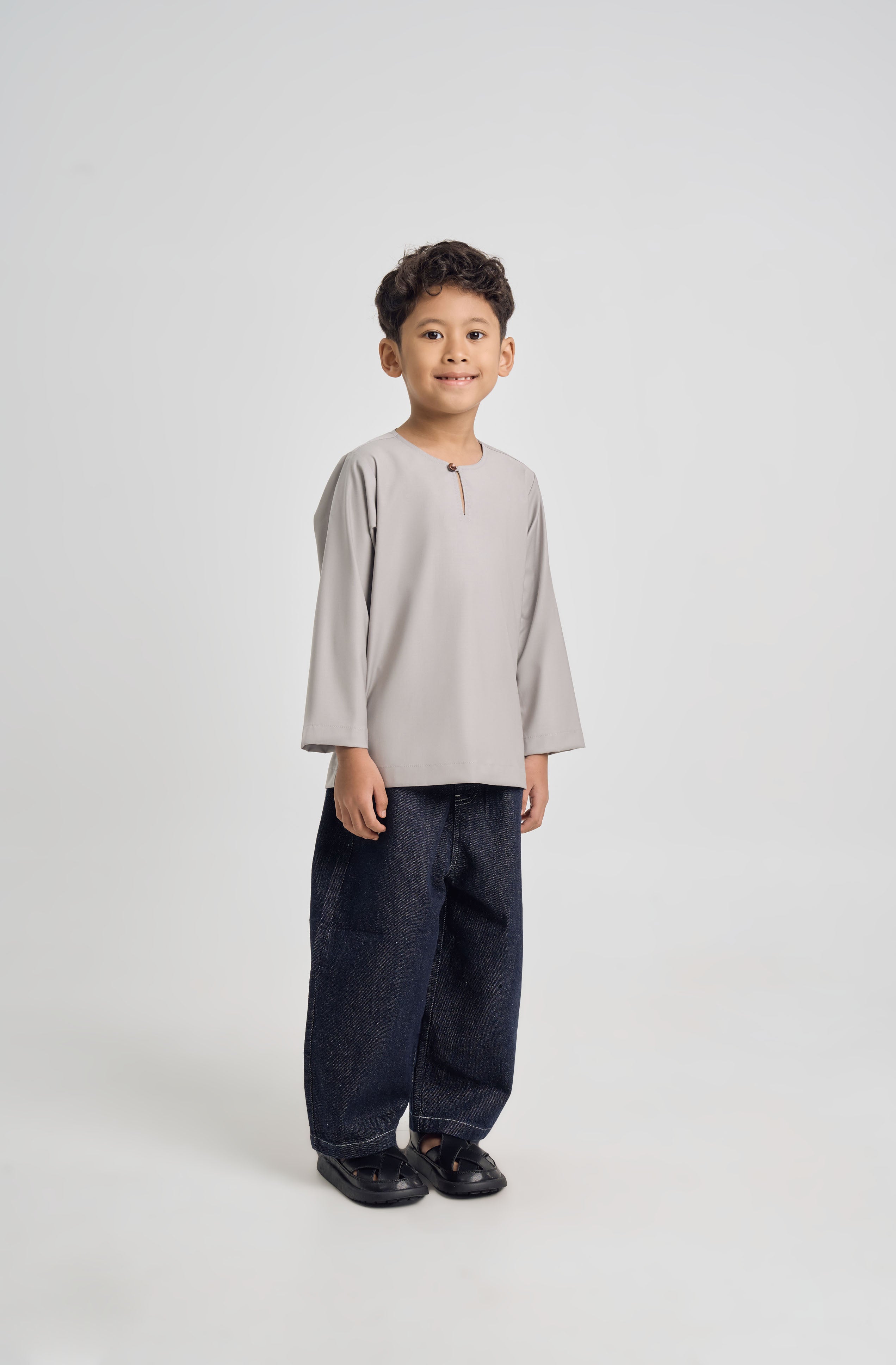 Patawali Boys Top - Ash Grey