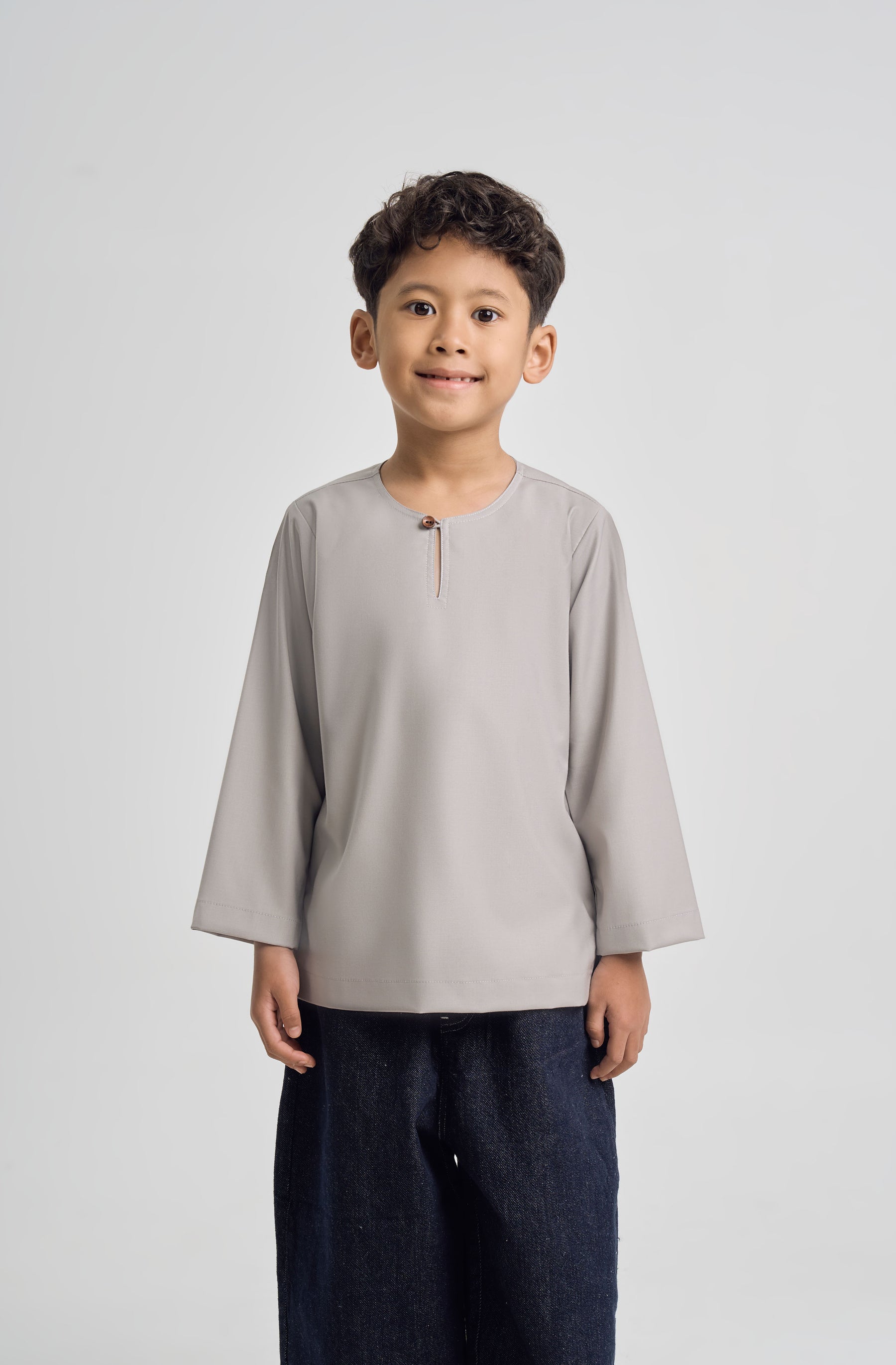 Patawali Boys Top - Ash Grey