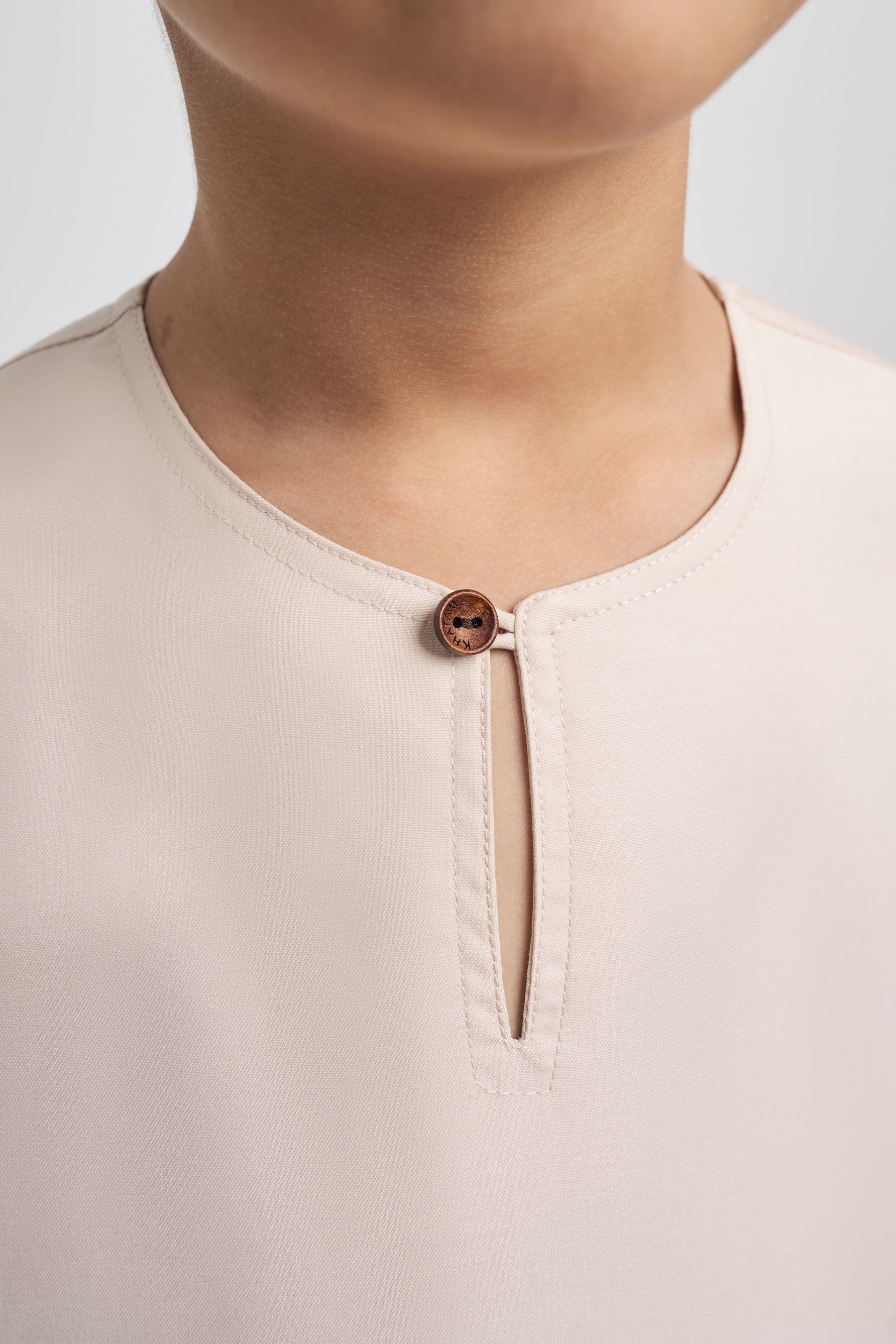 Patawali Boys Top - Ecru Beige