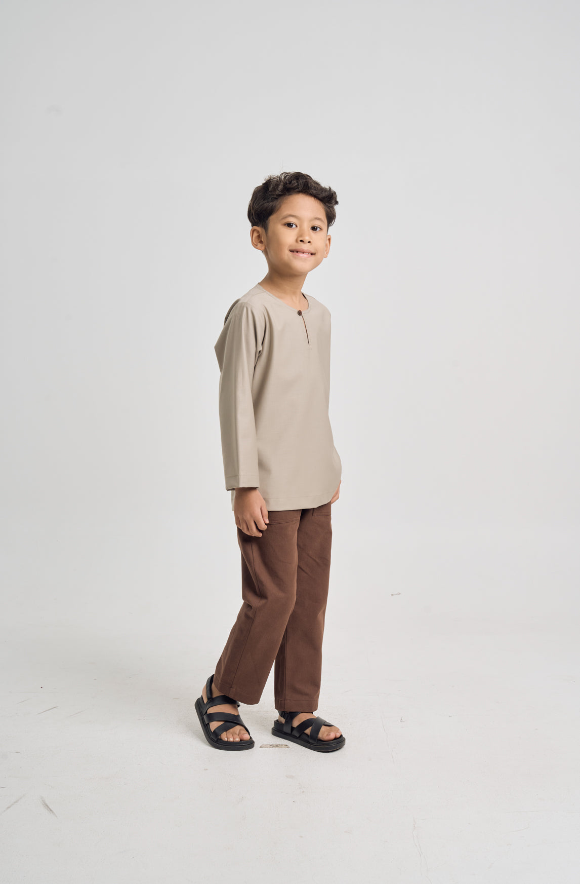Patawali Boys Top - Light Olive