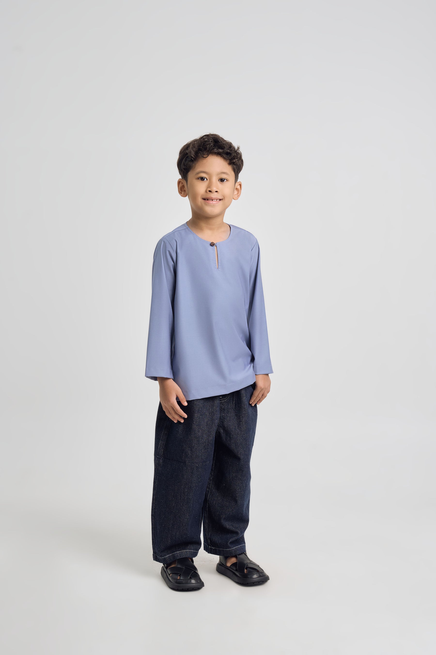 Patawali Boys Top - Stone Blue
