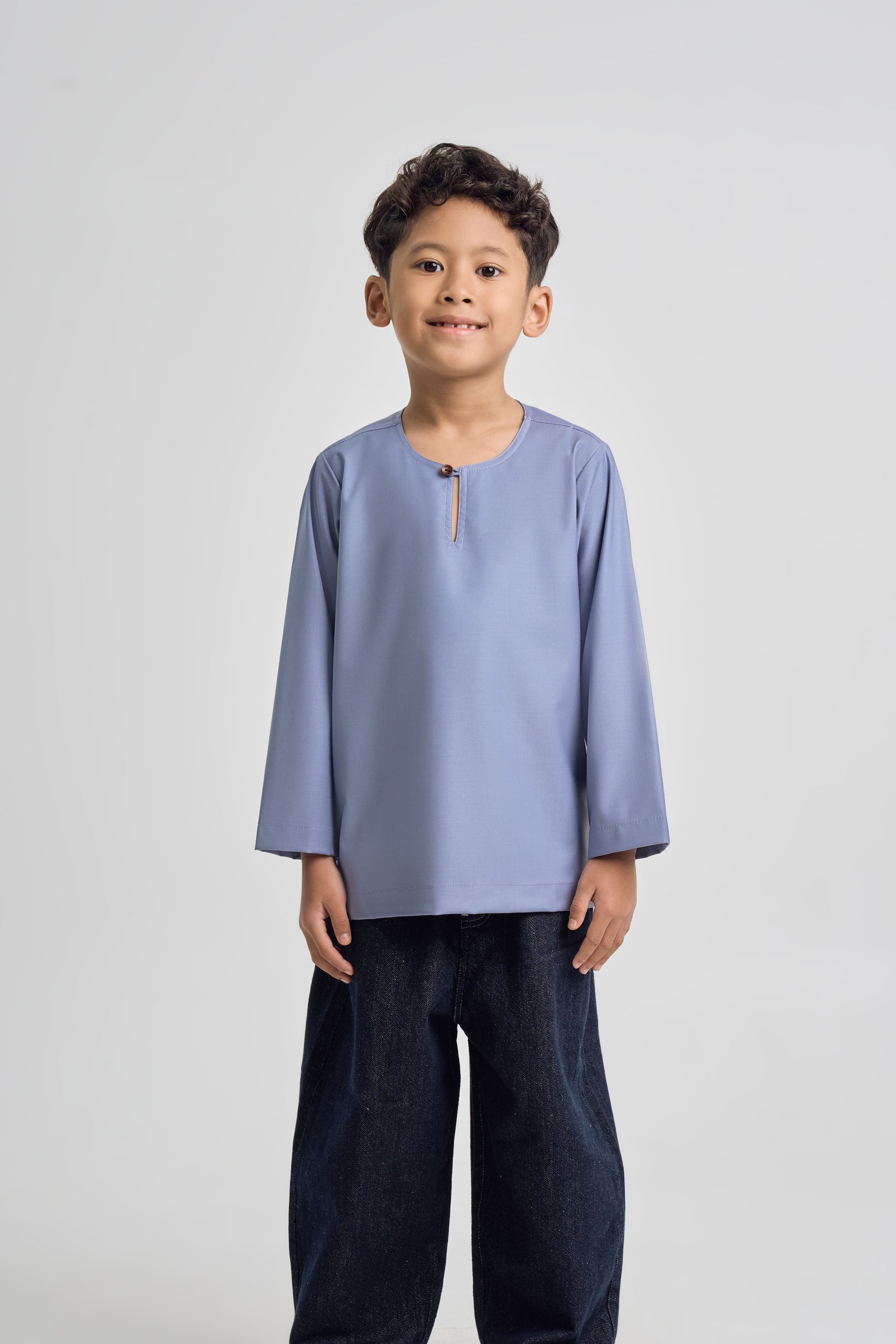 Patawali Boys Top - Stone Blue
