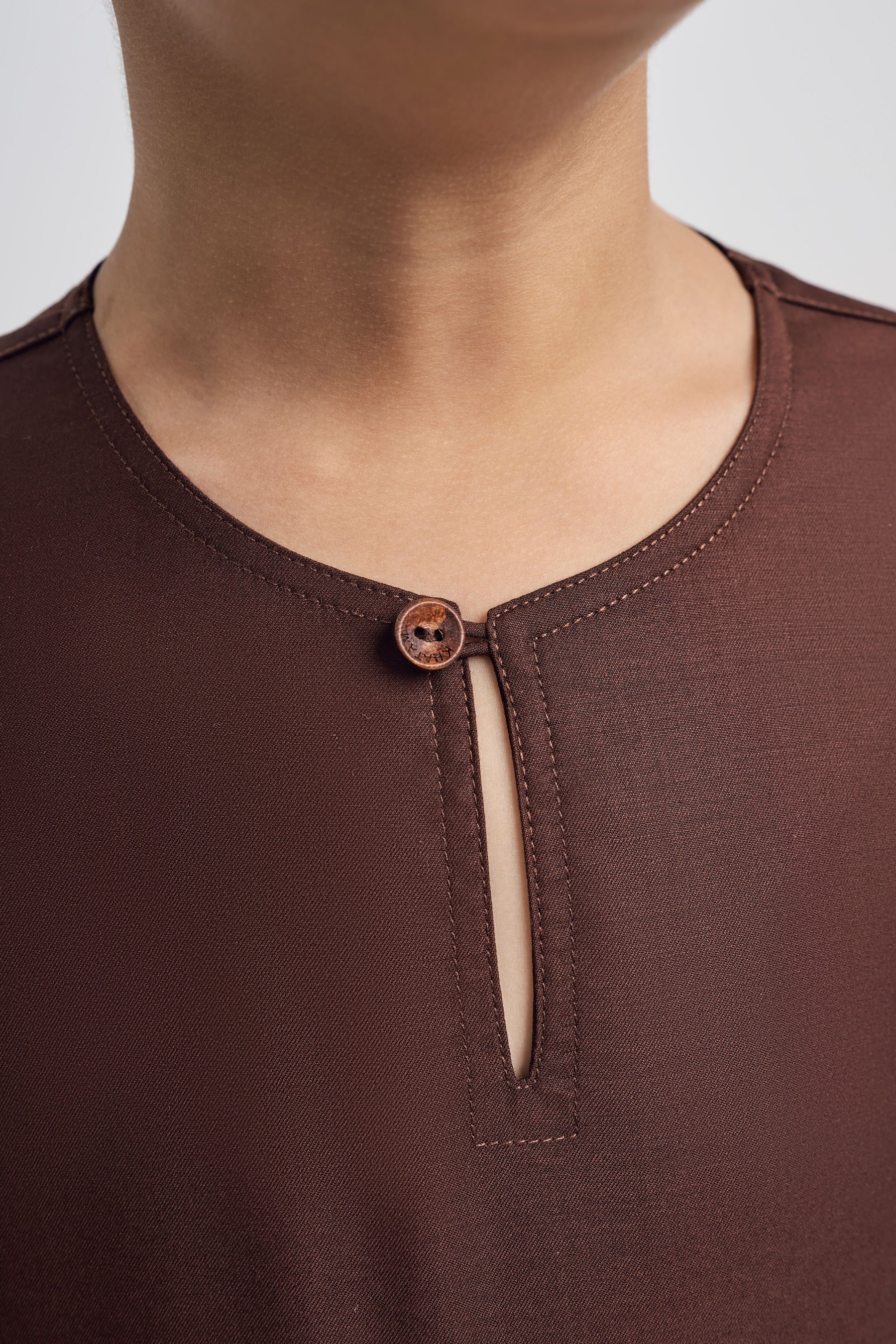Patawali Boys Top - Dark Brown
