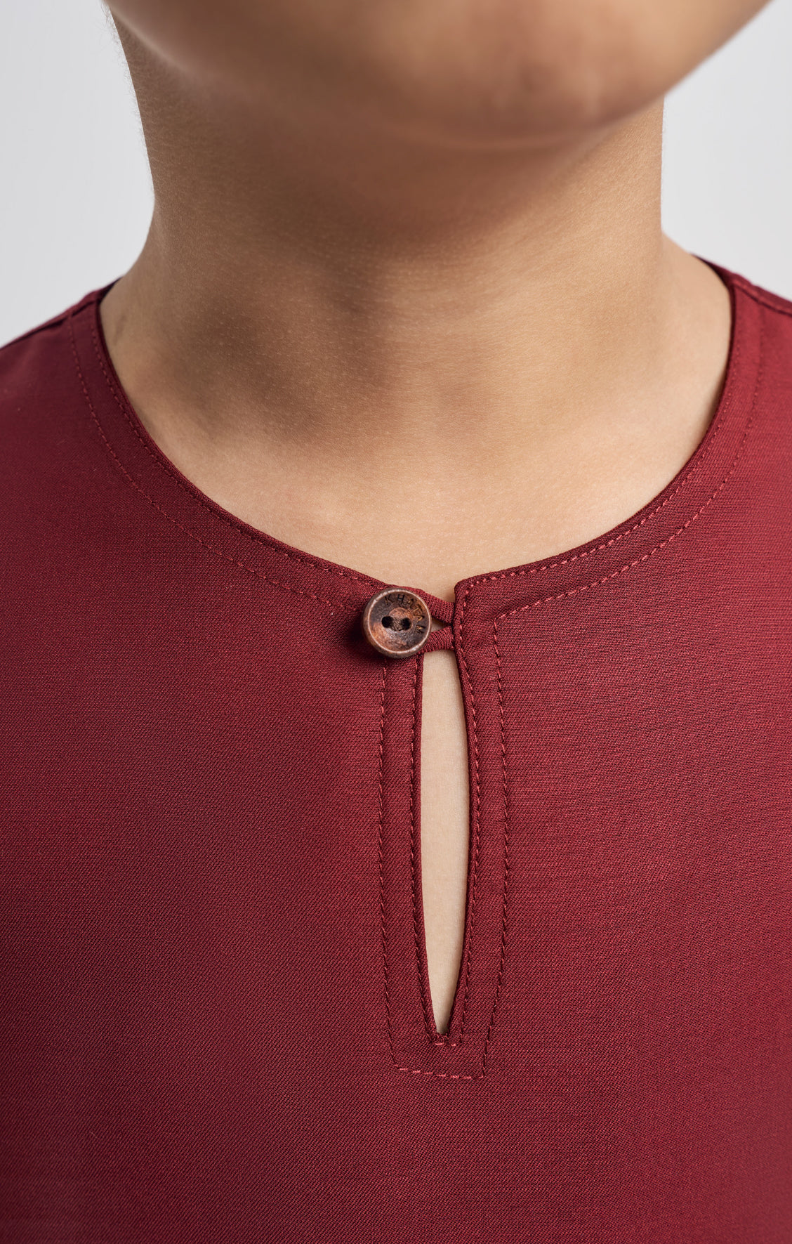 Patawali Boys Top - Mahogany Red