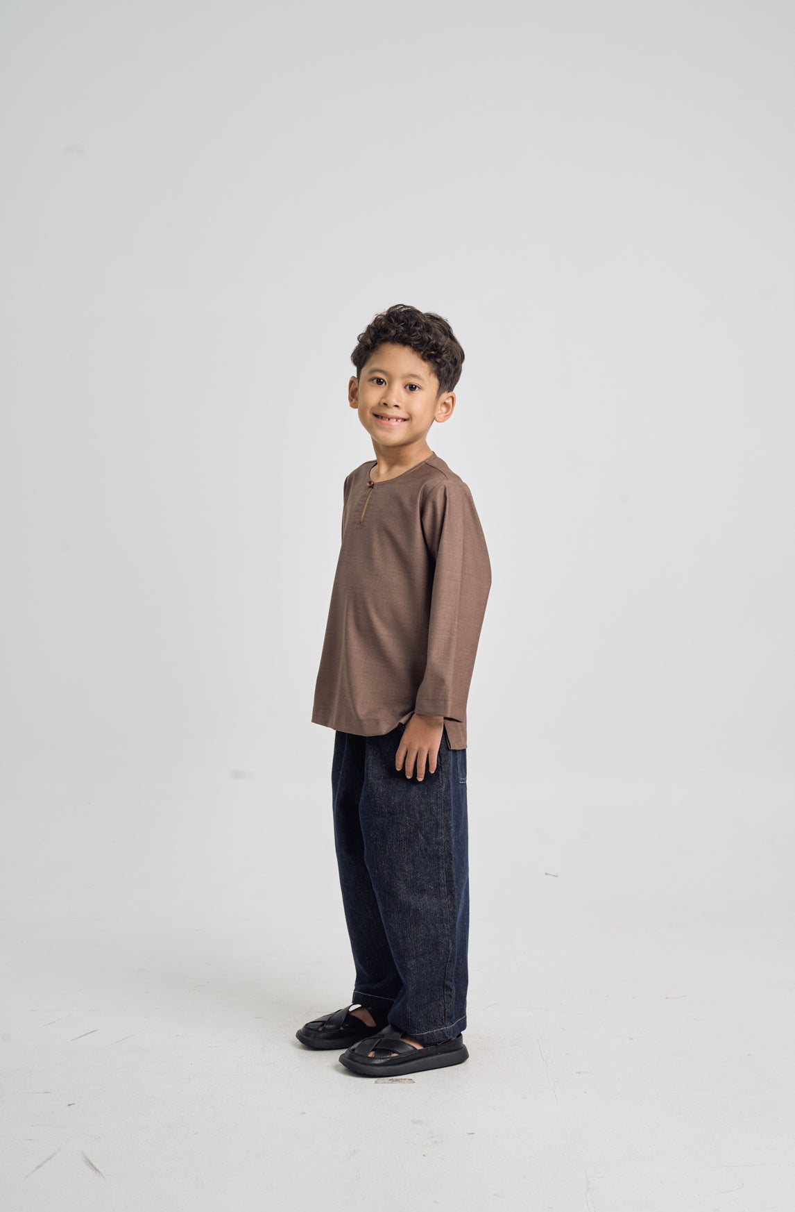 Patawali Boys Top - Espresso