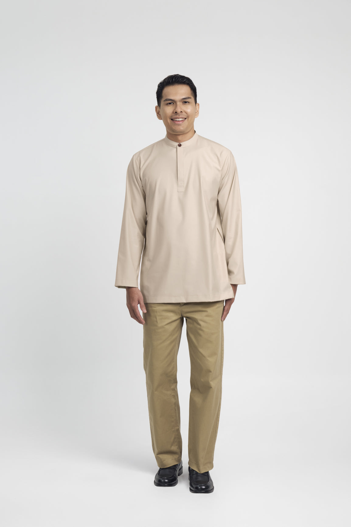 Patawali Collared Top - Beige