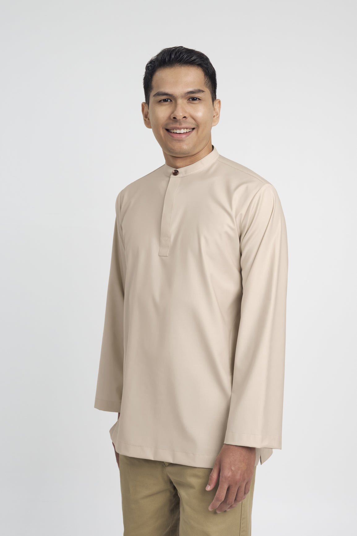 Patawali Collared Top - Beige