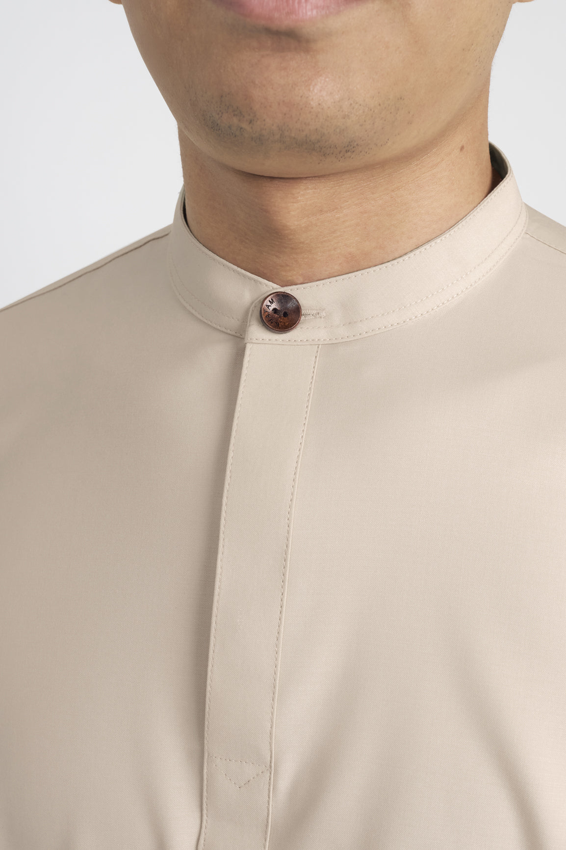 Patawali Collared Top - Beige