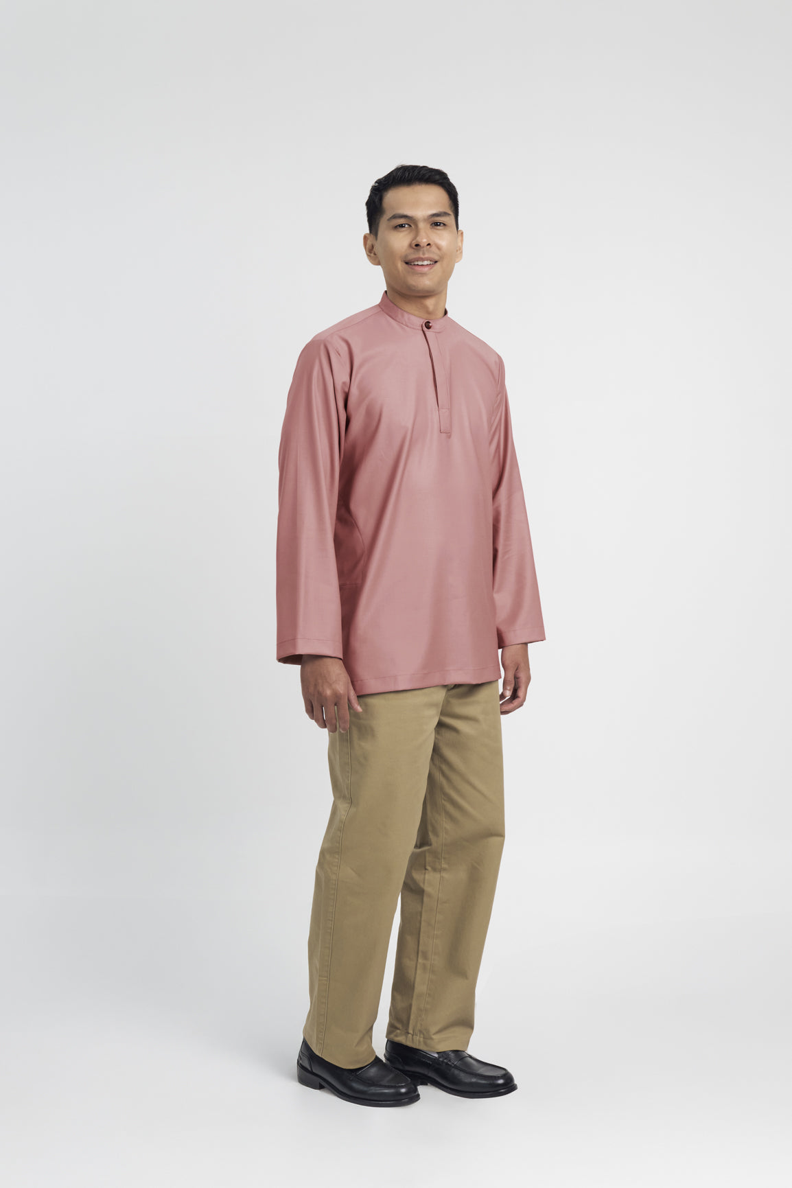 Patawali Collared Top - Smokey Pink