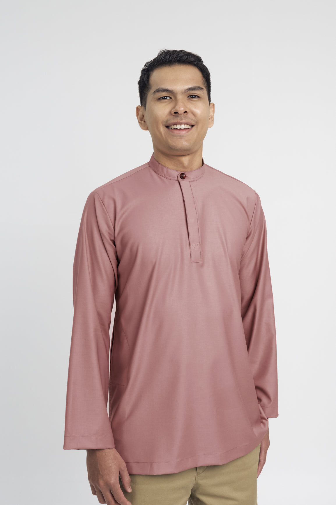 Patawali Collared Top - Smokey Pink