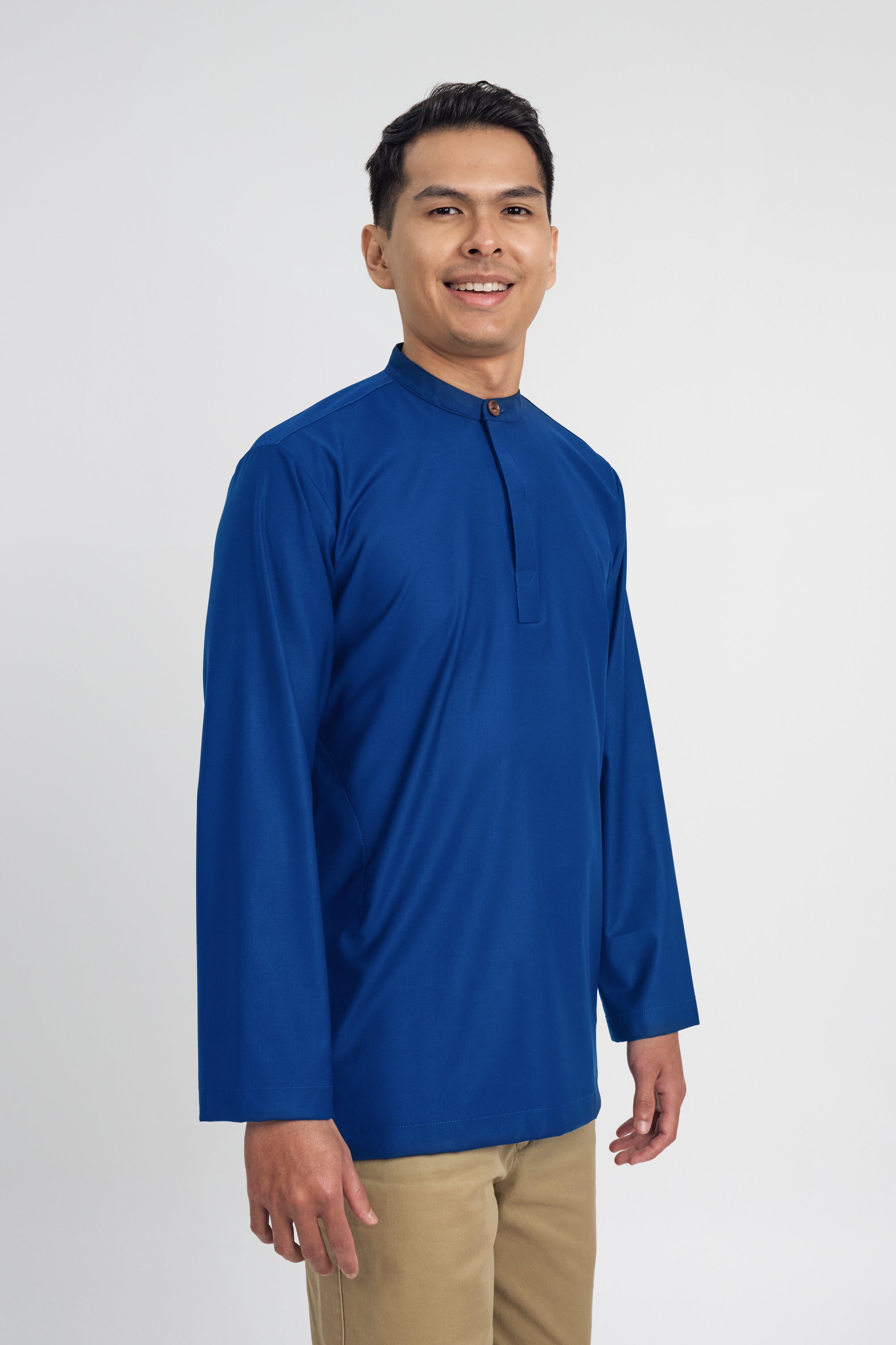 Patawali Collared Top - Royal Blue