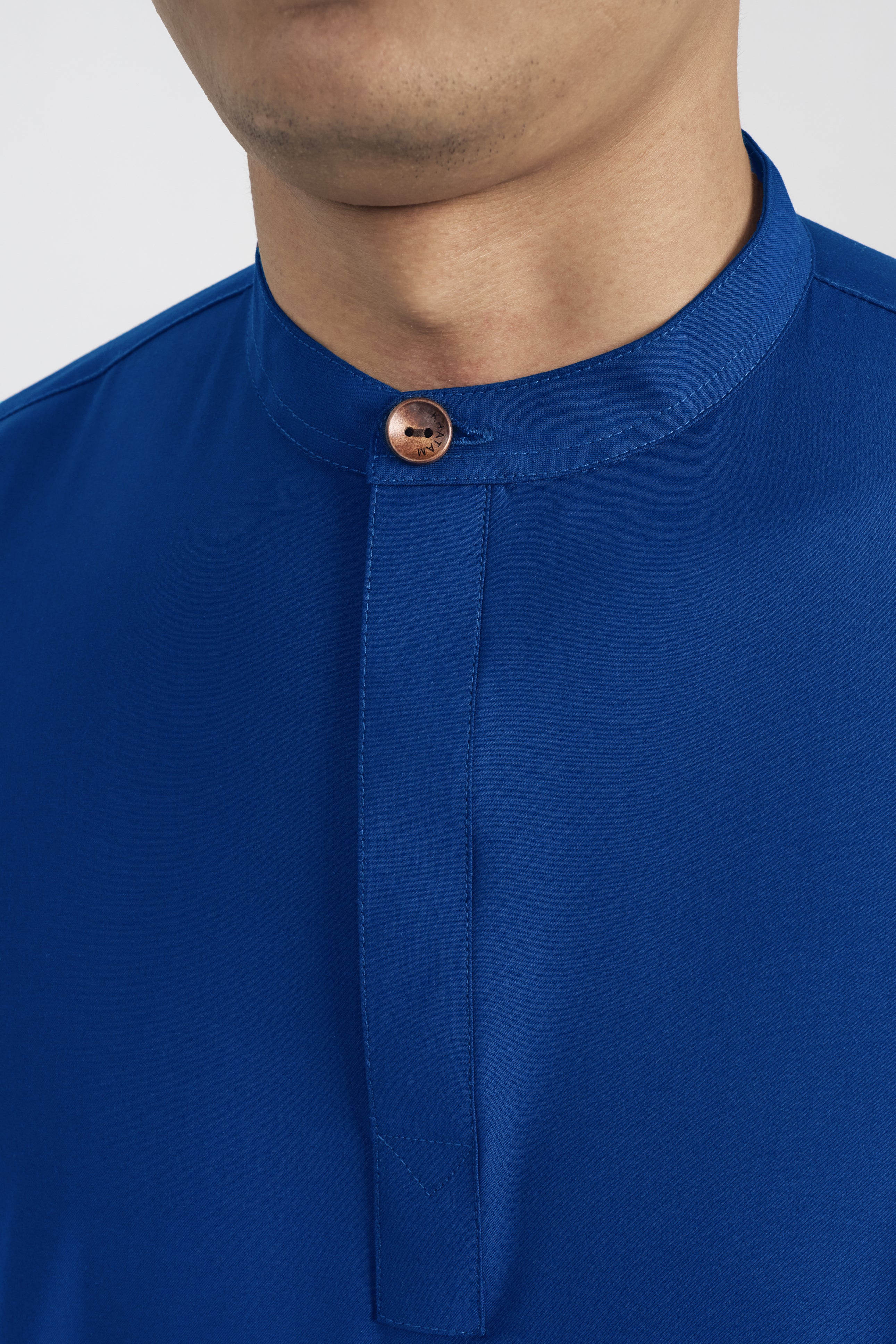 Patawali Collared Top - Royal Blue