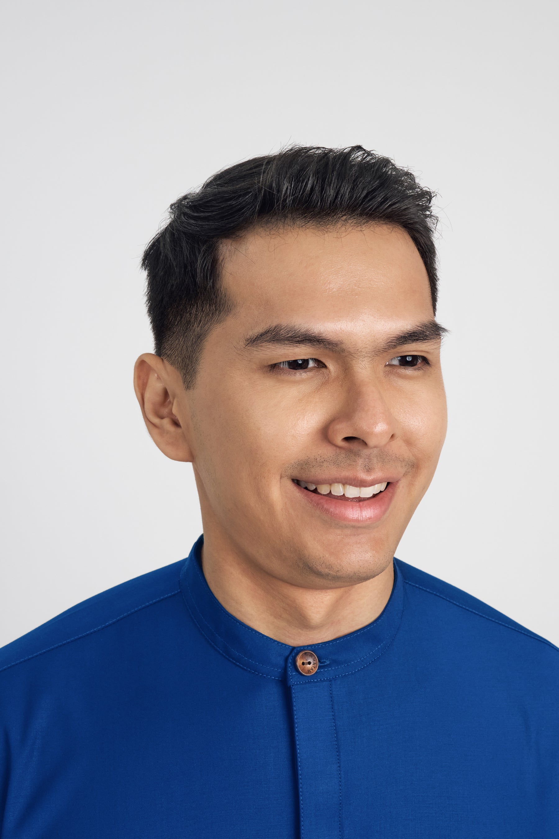 Patawali Collared Top - Royal Blue