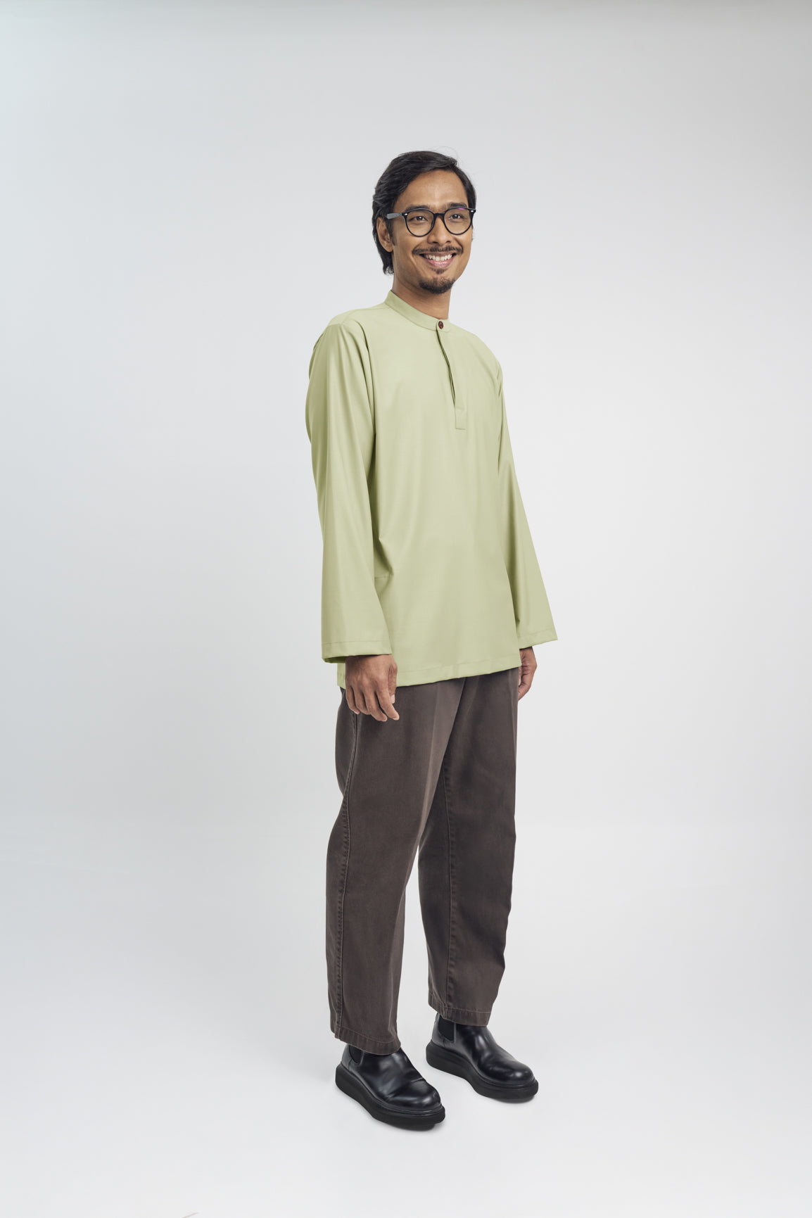 Patawali Collared Top - Honeydew