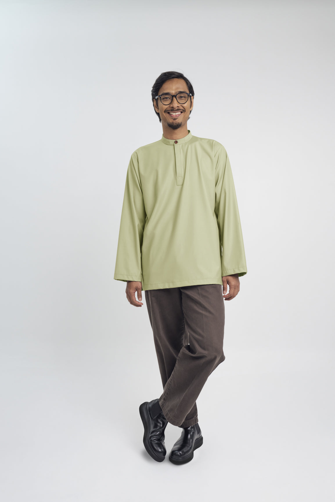 Patawali Collared Top - Honeydew
