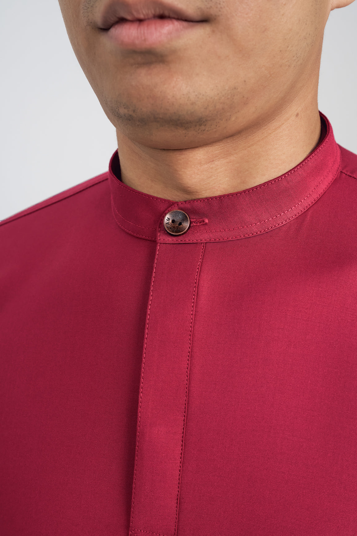 Patawali Collared Top - Rose Red