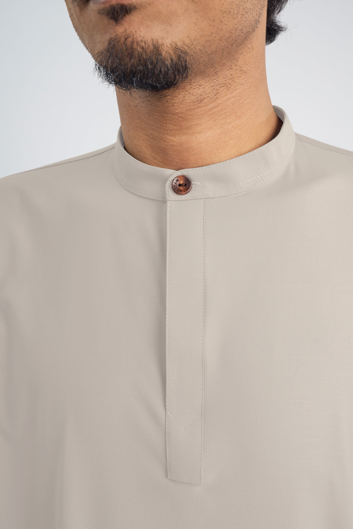 Patawali Collared Top - Light Khaki
